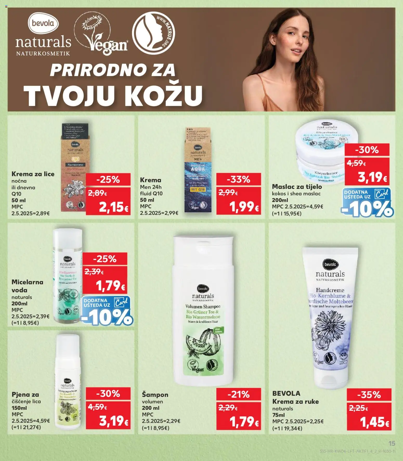 Kaufland HR akciós ujság - amely érvényes a következő dátumtól: 21.01.2026 | Oldal: 15 | Termékek: Sampon, Vegán