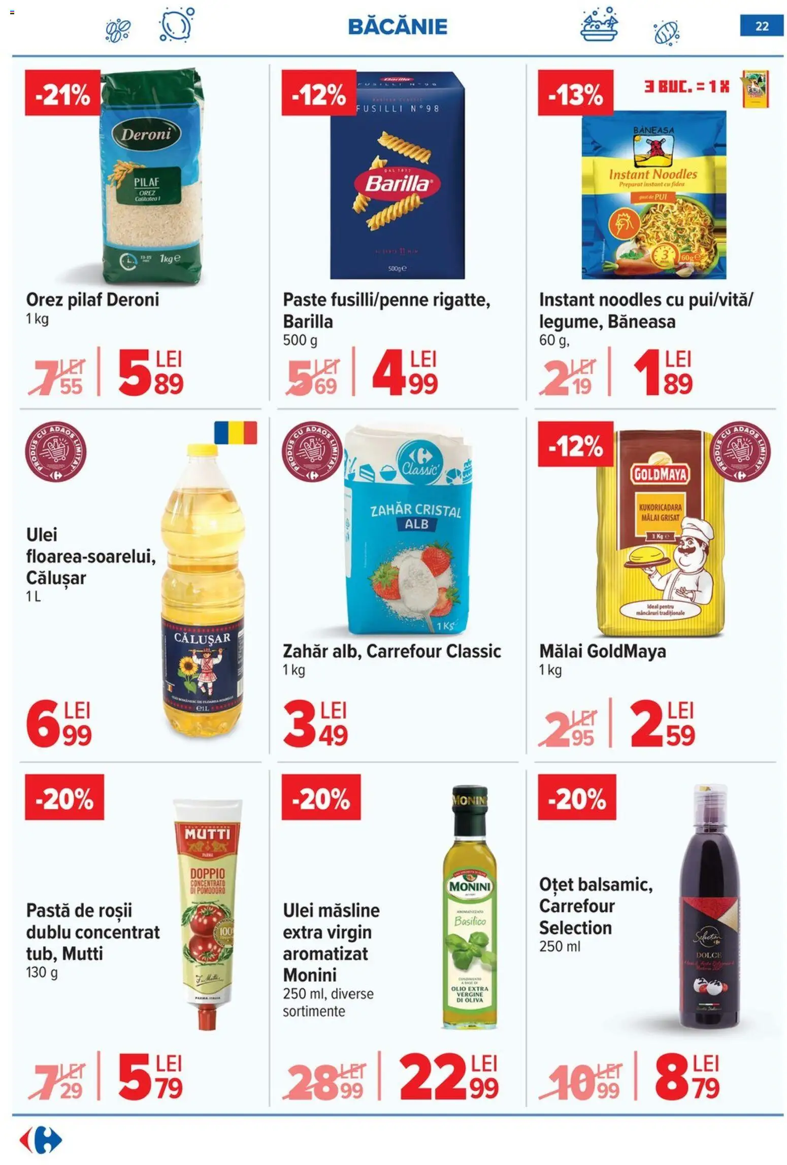 Noul catalog Carrefour – valabil de la 29.04.2026 | Pagină: 23 | Produse: Măsline, Oțet, Roșii, Orez