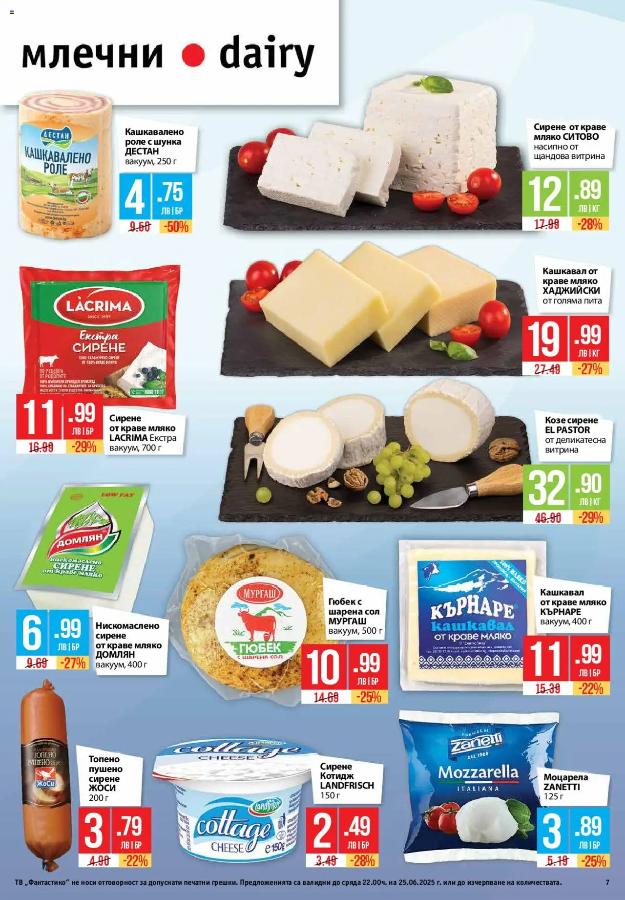  | Страница: 7 | Продукти: Шунка, Сол, Мляко, Кашкавал