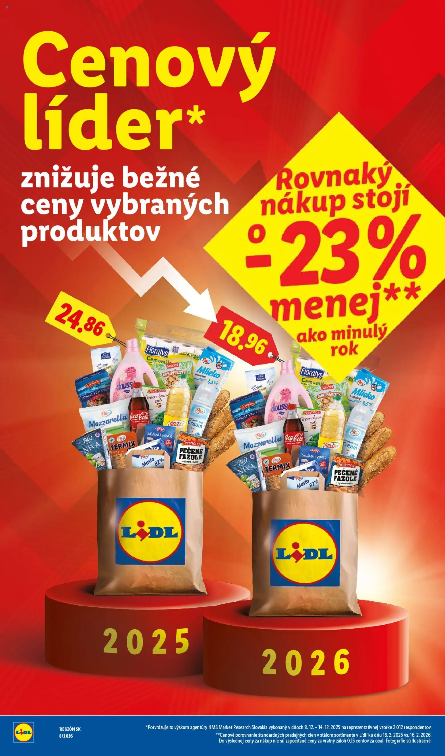 Nové Lidl akcie – leták je platný od 19.02.2026 | Strana: 5 | Produkty: Syr, Olej, Saláma, Cola