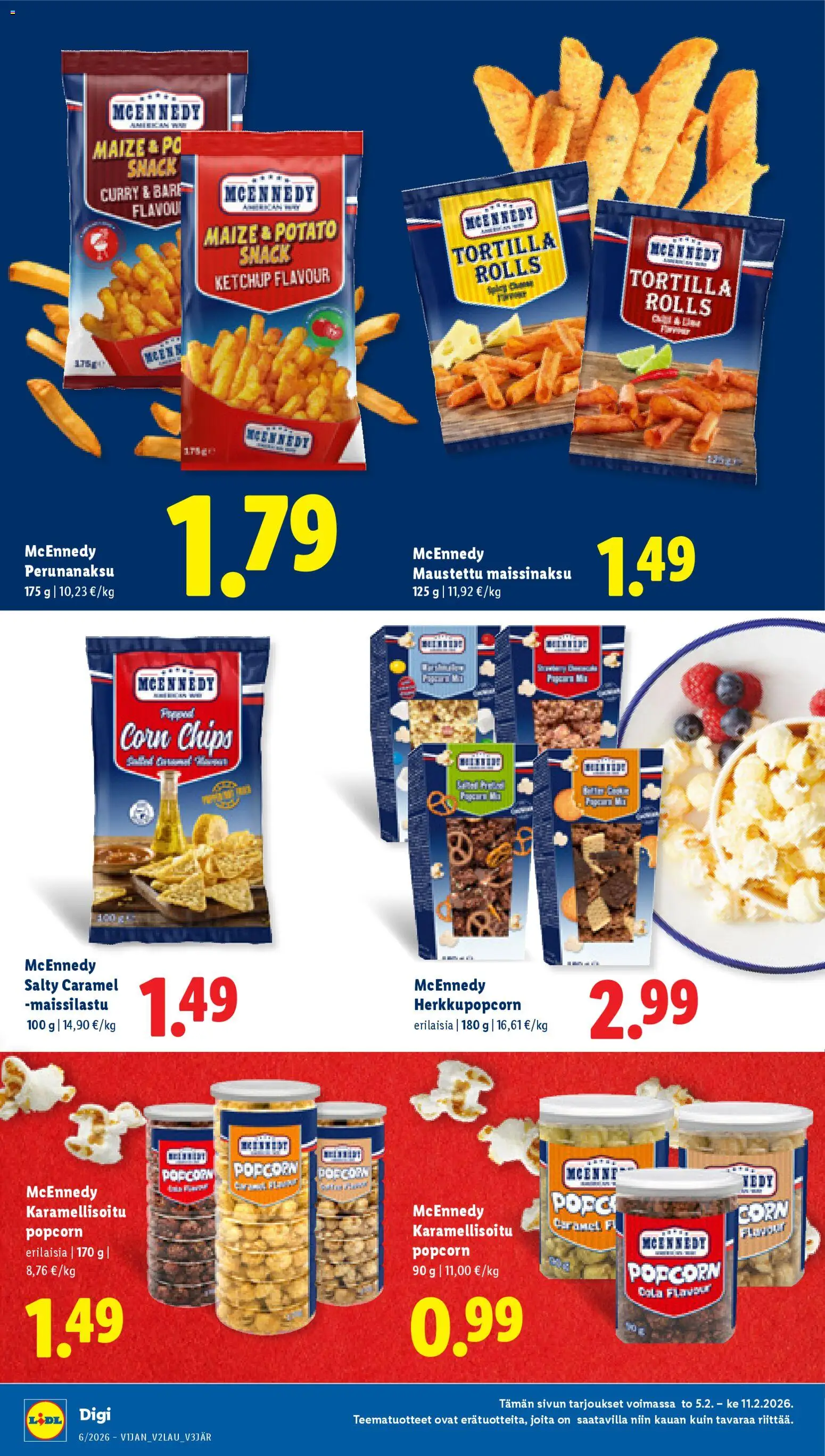 Lidl tarjoukset – voimassa 05.02.2026 alkaen | Sivu: 12 | Tuotteet: Curry, Tortilla