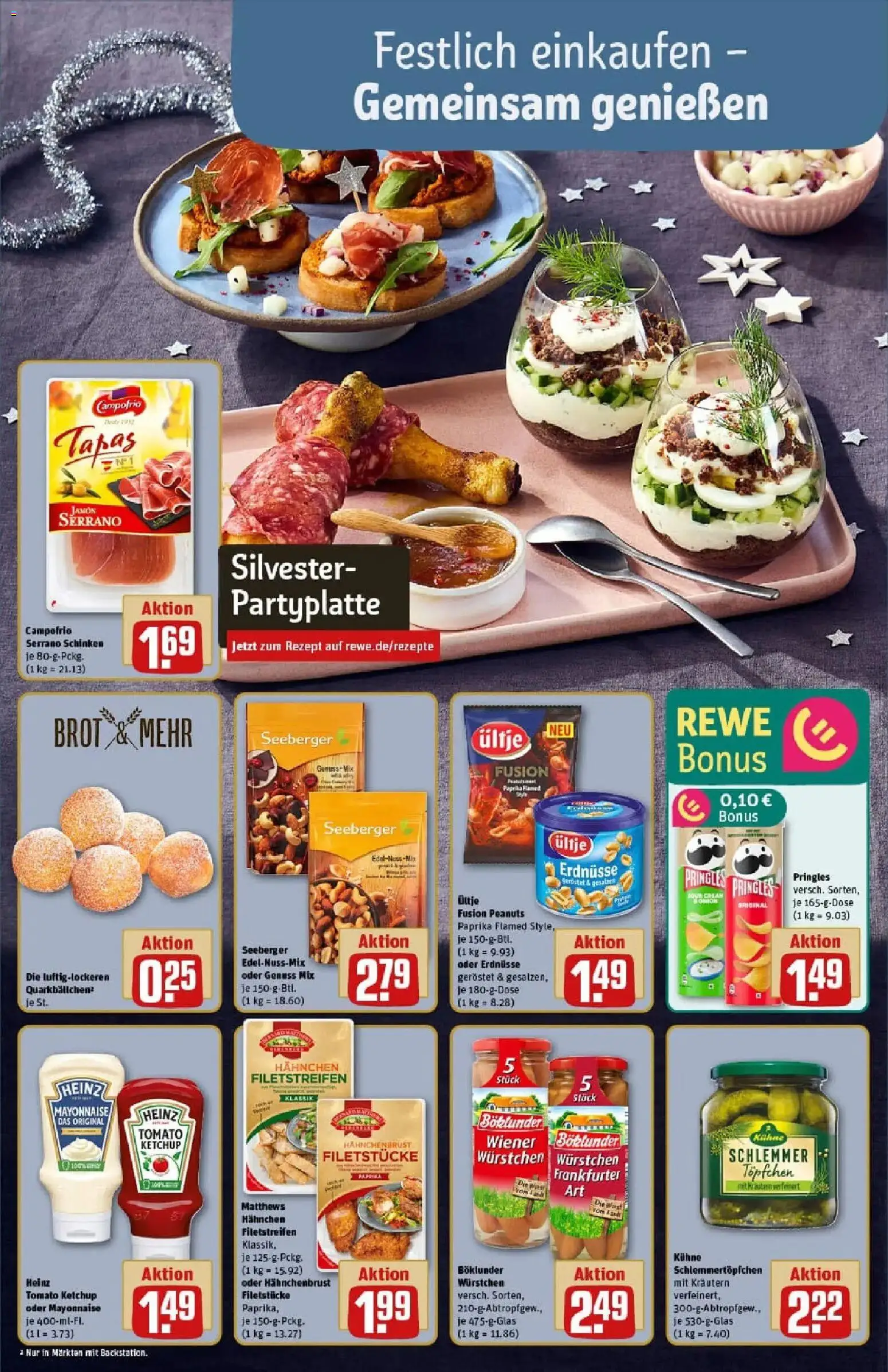 Rewe prospekt Schwebheim	 – gültig ab 22.12.2025 | Seite: 4 | Produkte: Erdnüsse, Paprika, Mayonnaise, Schinken