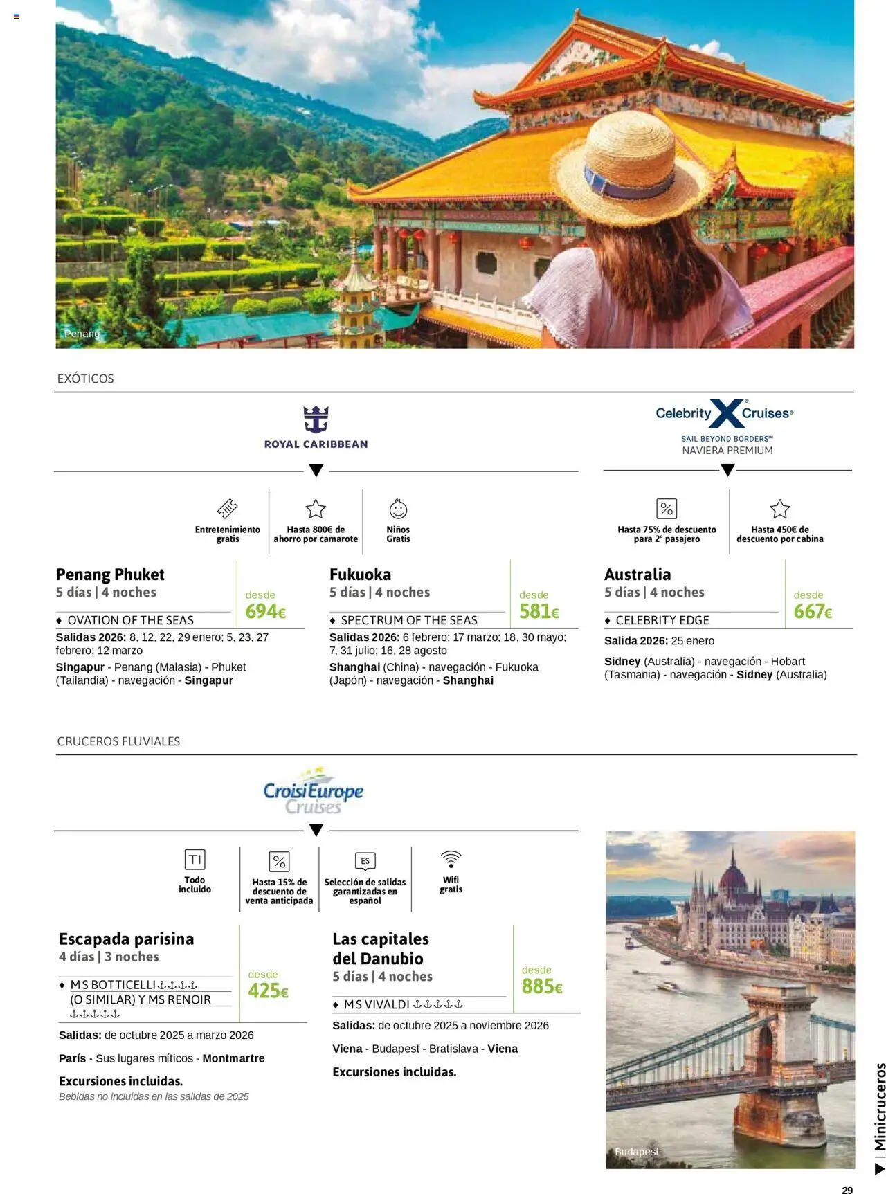 Viajes El Corte Inglés - Crucero Fantástico │ válido desde el 16.09.2025 | Página: 29 | Productos: Navegación