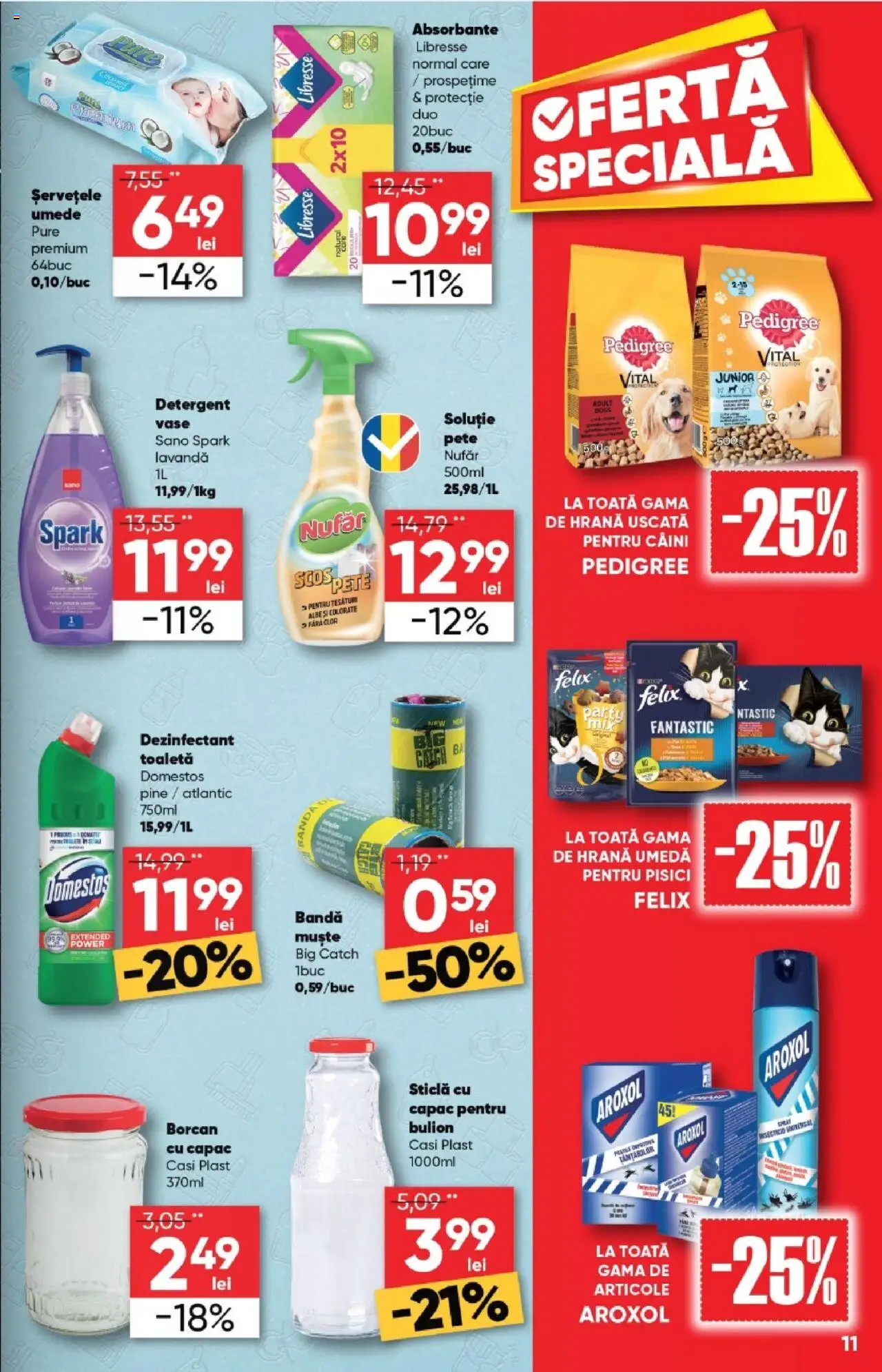 Catalog Profi Loco – valabil de la 20.08.2025 | Pagină: 11 | Produse: Toaletă, Borcan, Detergent, Absorbante