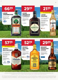 Stokrotka Gazetka - Oferta alkoholowa od 17.07.2025 | Strona: 7 | Produkty: Jagermeister, Amaretto, Alkohol, Whisky
