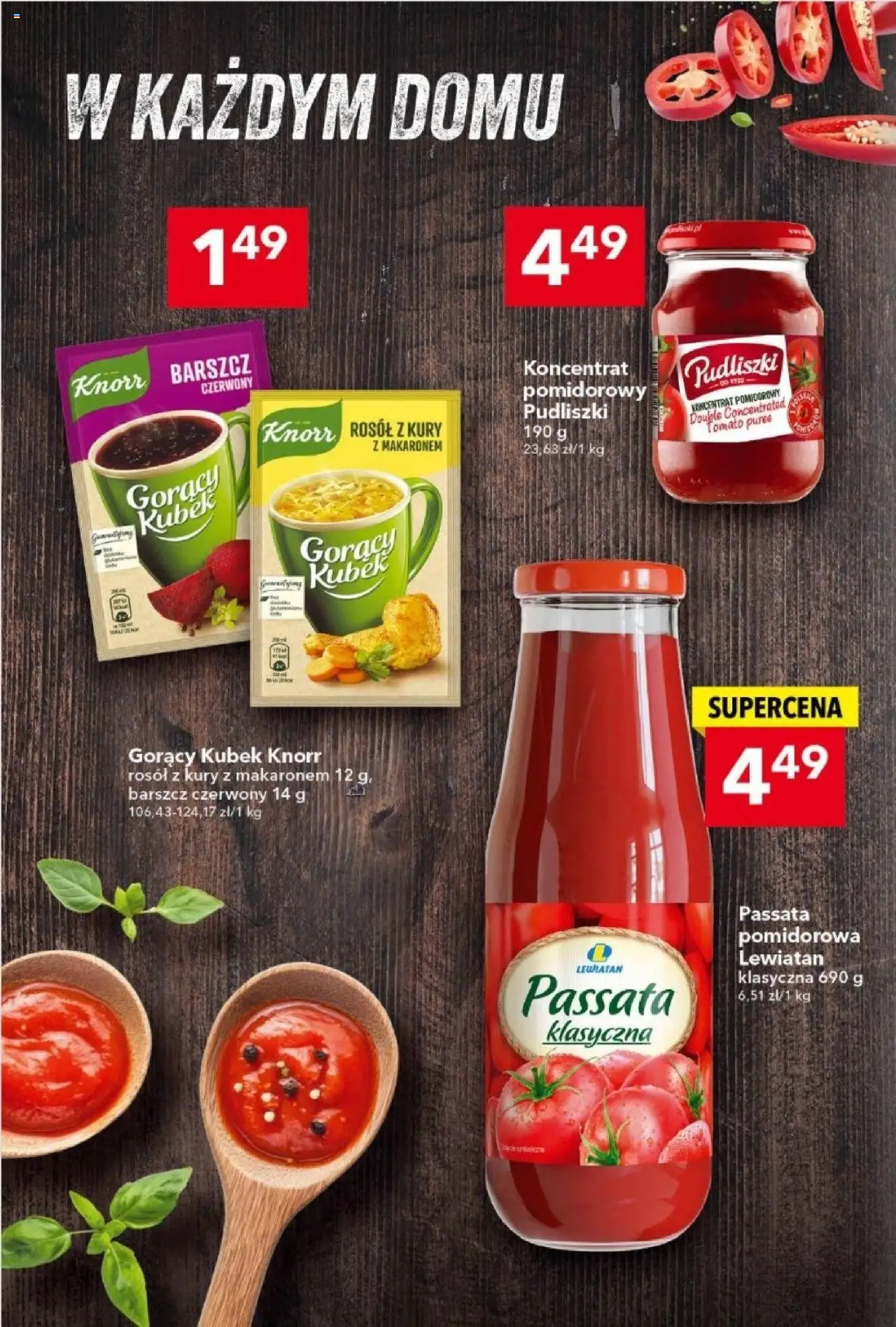Lewiatan gazetka od 23.10.2025 | Strona: 8 | Produkty: Barszcz, Koncentrat pomidorowy, Gorący kubek, Passata pomidorowa