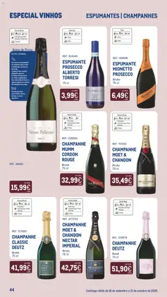 Makro - Especial Vinhos │ válido de 16.09.2025 | Página: 44 | Produtos: Amêndoas, Espumante, Prosecco, Champagne