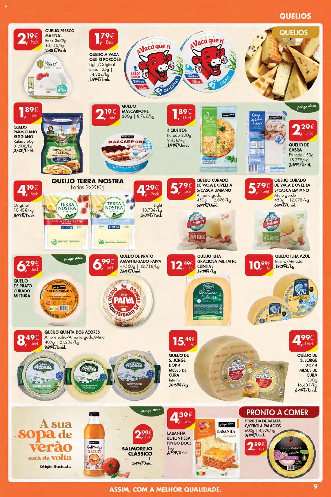 Pingo Doce Poupe Esta Semana Açores │ válido de 24.07.2025 | Página: 9 | Produtos: Batata, Queijo mascarpone, Cálcio, Mascarpone