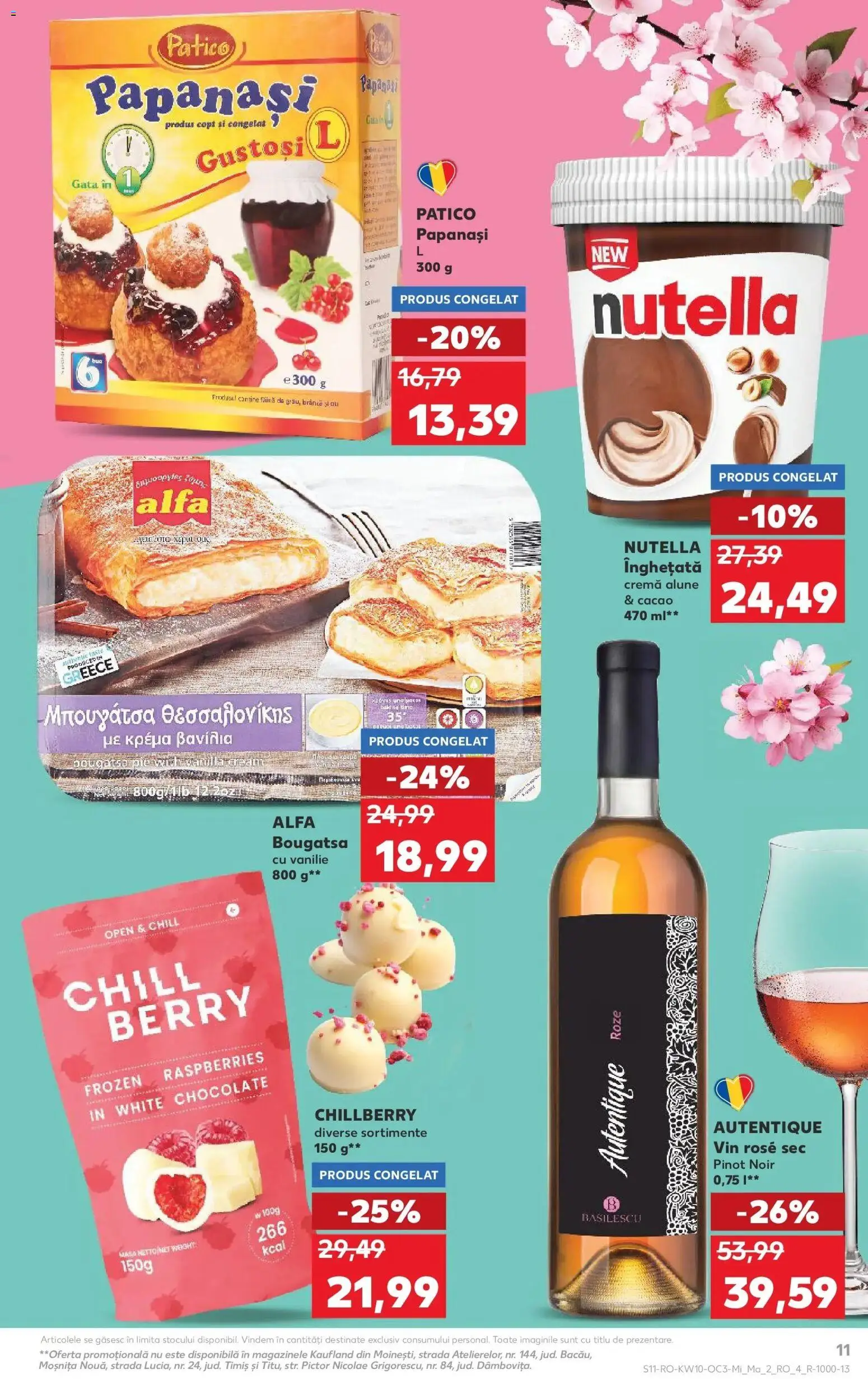 Noul catalog Kaufland – valabil de la 04.03.2026 | Pagină: 11 | Produse: Alune, Vin, Făină, Înghețată
