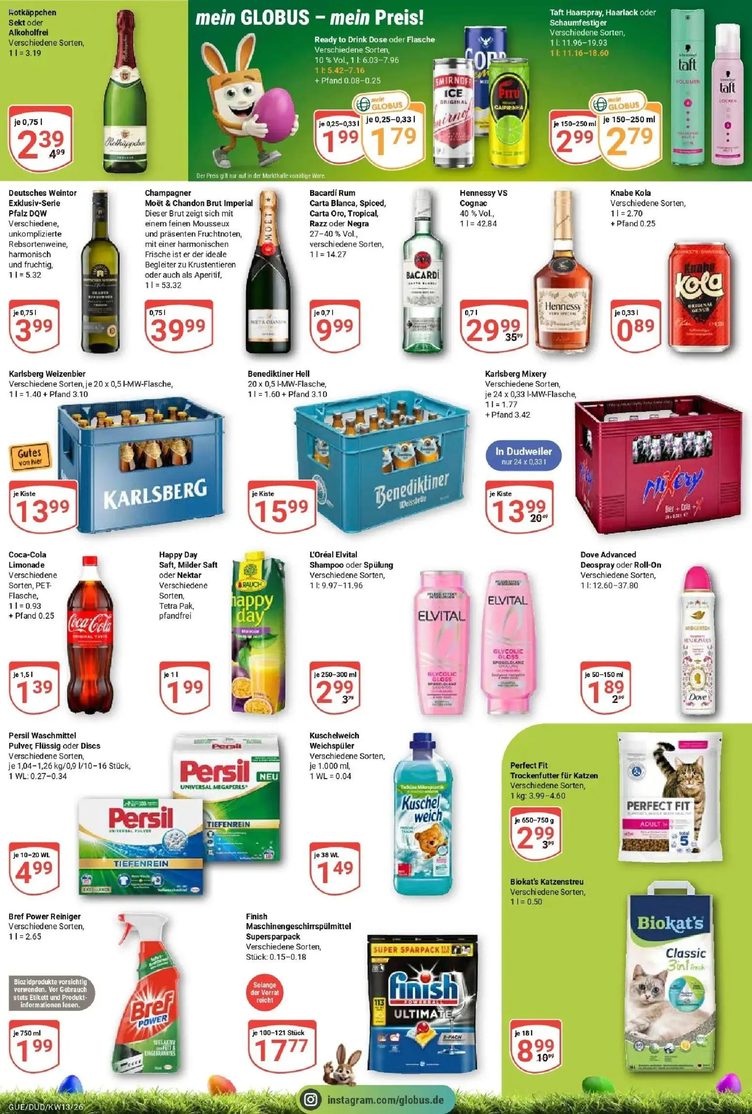 Globus prospekt Saarbrücken-Dudweiler	 – gültig ab 23.03.2026 | Seite: 5 | Produkte: Coca cola, Bier, Rum, Weichspüler