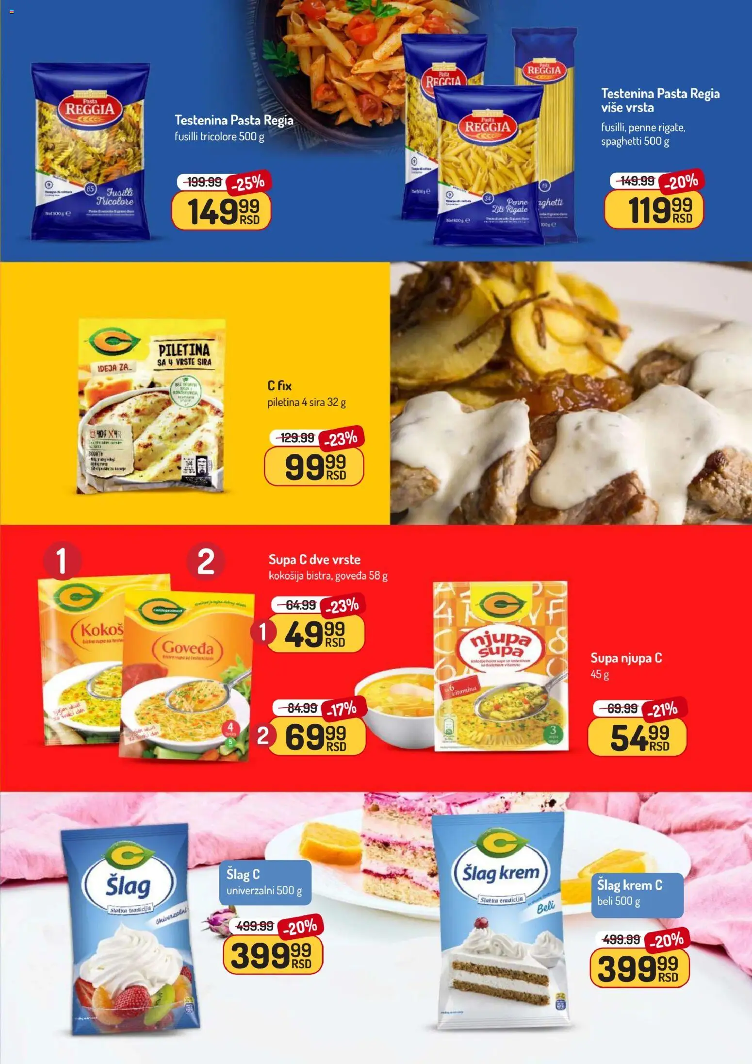 Aman katalog - važi od 10.11.2025 | Strana: 19 | Proizvode: Testenina, Šlag, Šlag krem, Piletina