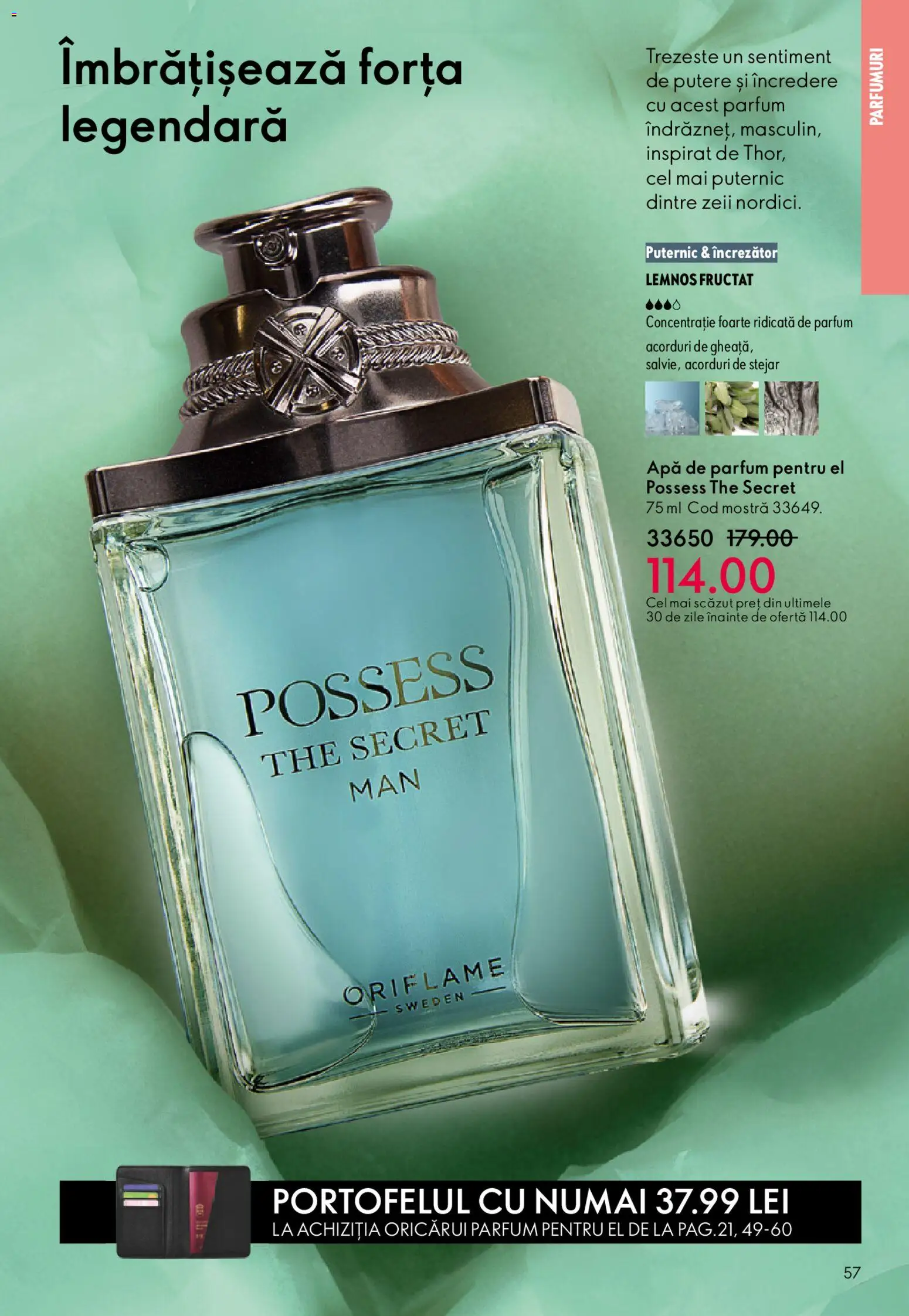 Noul catalog Oriflame – valabil de la 27.05.2026 | Pagină: 57 | Produse: Apă de parfum, Parfum, Apă