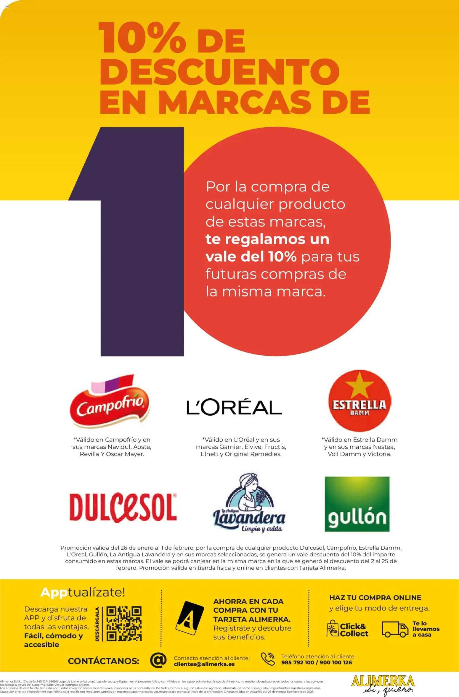 Alimerka folleto Asturias │ válido desde el 26.01.2026 | Página: 16 | Productos: Té, Teléfono, Prensa