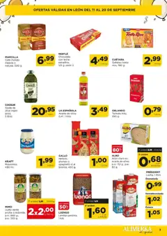 Alimerka - Reapertura │ válido desde el 11.09.2025 | Página: 3 | Productos: Leche entera, Aceite, Chocolate con leche, Atún claro