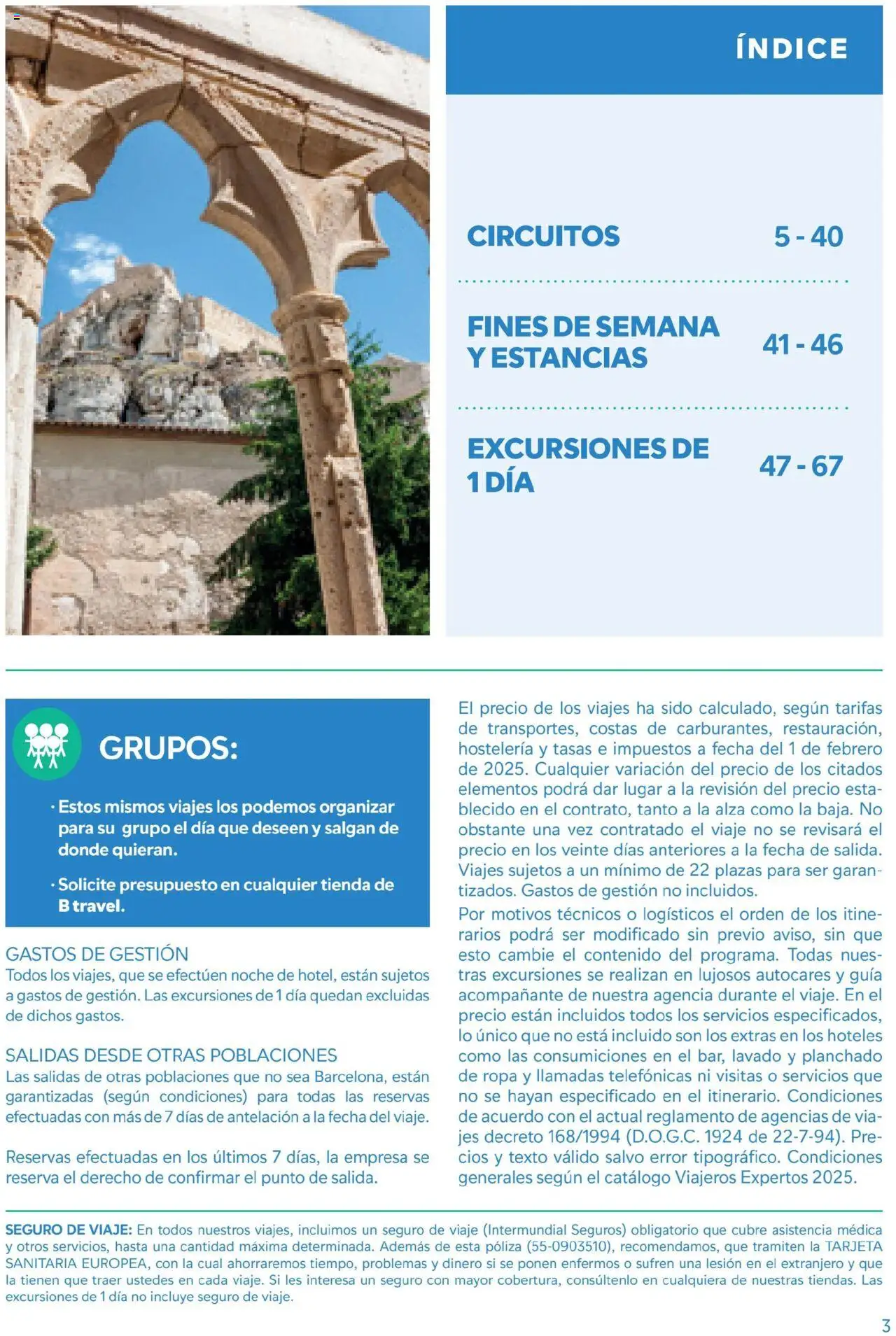B the travel brand Viatges i Excursions │ válido desde el 01.05.2025 | Página: 3 | Productos: Ropa