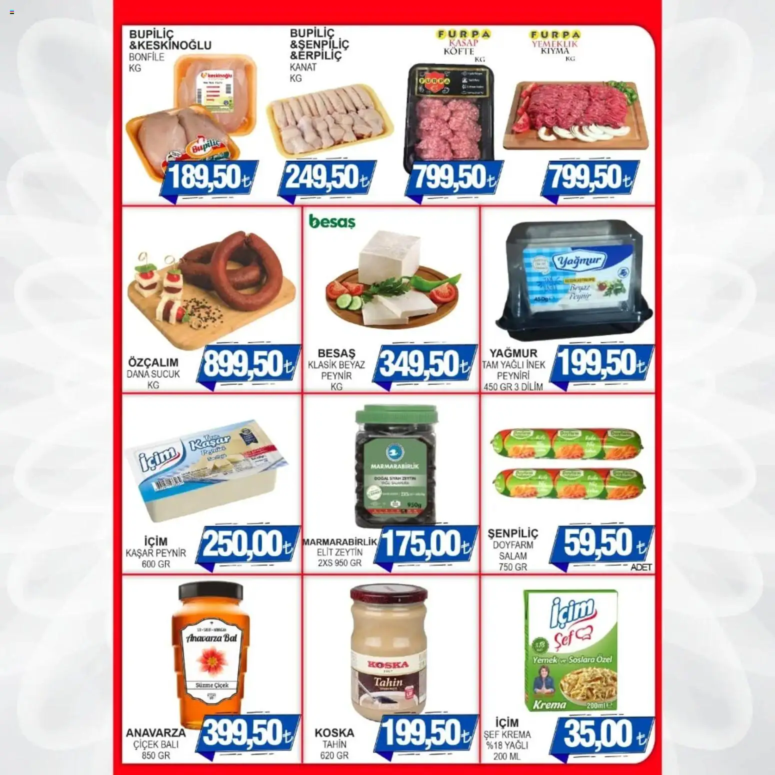 Furpa - Katalog Muhteşem Fiyatlar - 25.03.2026 tarihinden itibaren geçerlidir | Sayfa: 3 | Ürünler: Salam, Krema, Kıyma, Zeytin