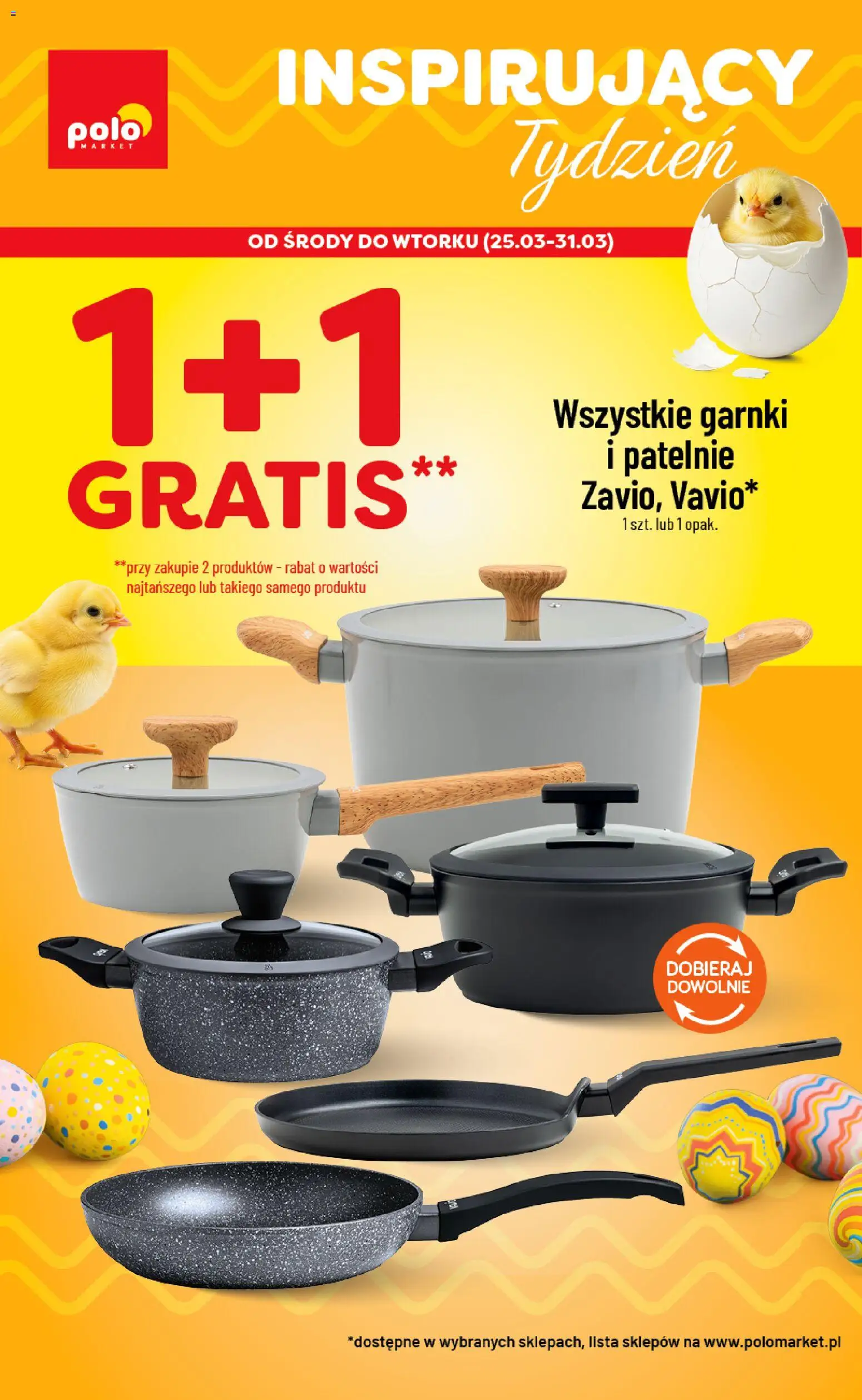 POLOmarket gazetka - Inspirujący Tydzień od 25.03.2026 | Strona: 1 | Produkty: Patelnie, Garnki