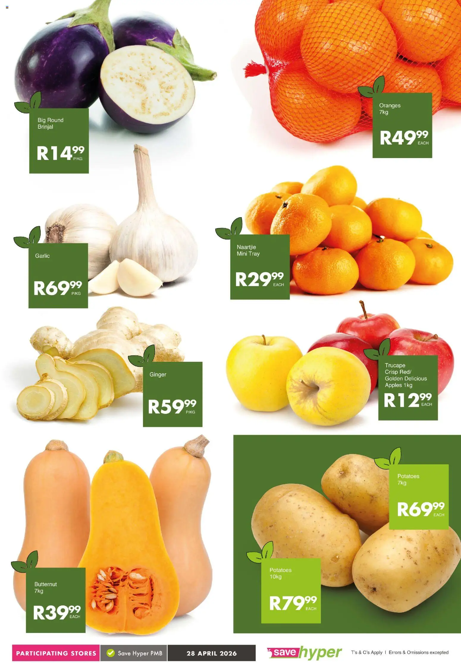 New Save catalogue – valid from 28.04.2026 | Page: 6 | Products: Tray, Oranges, Potatoes, Garlic