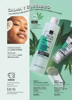 Vista previa Sérum + Crema - Equilibrante Avon SKIN, ligero como un sérum, calmante como una crema válido desde el 01.04.2026 | Página: 186