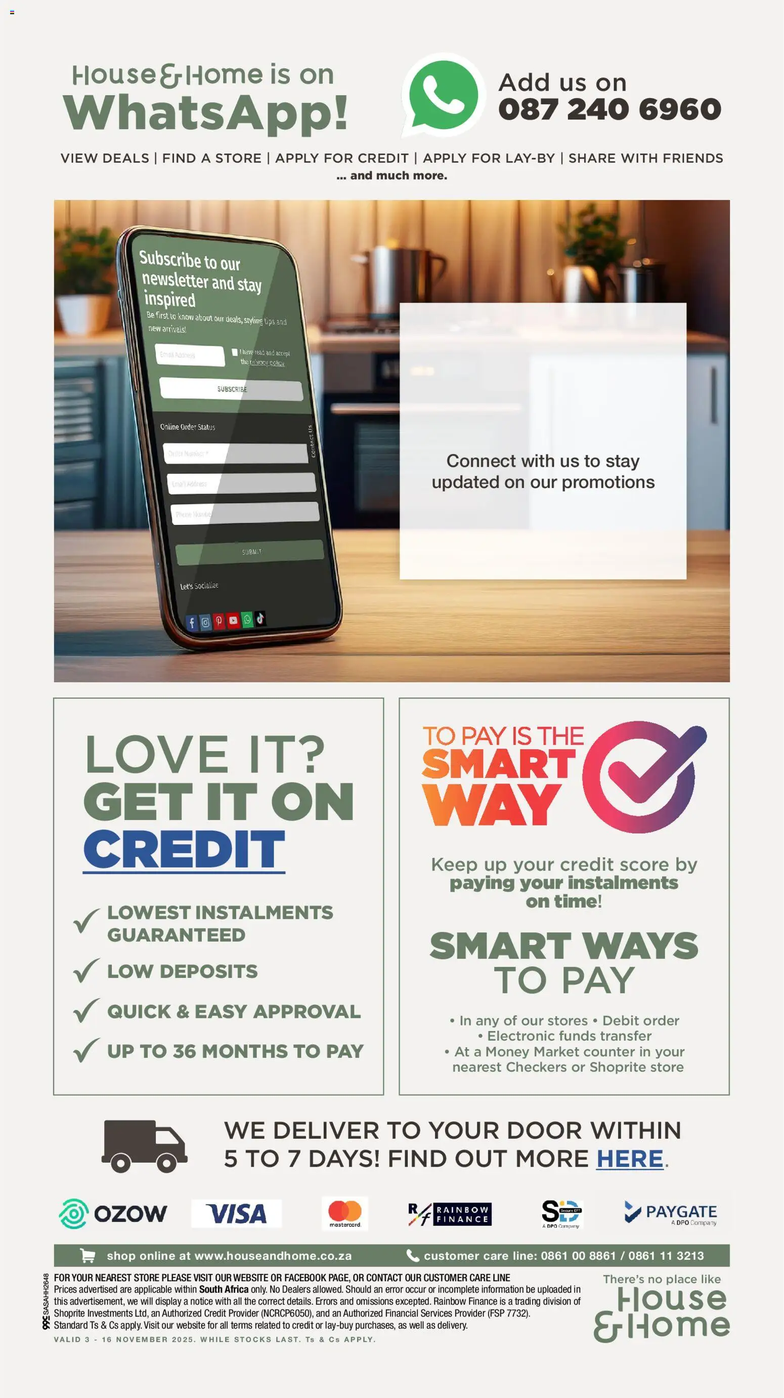 New House and Home catalogue – valid from 03.11.2025 | Page: 24 | Products: Phone