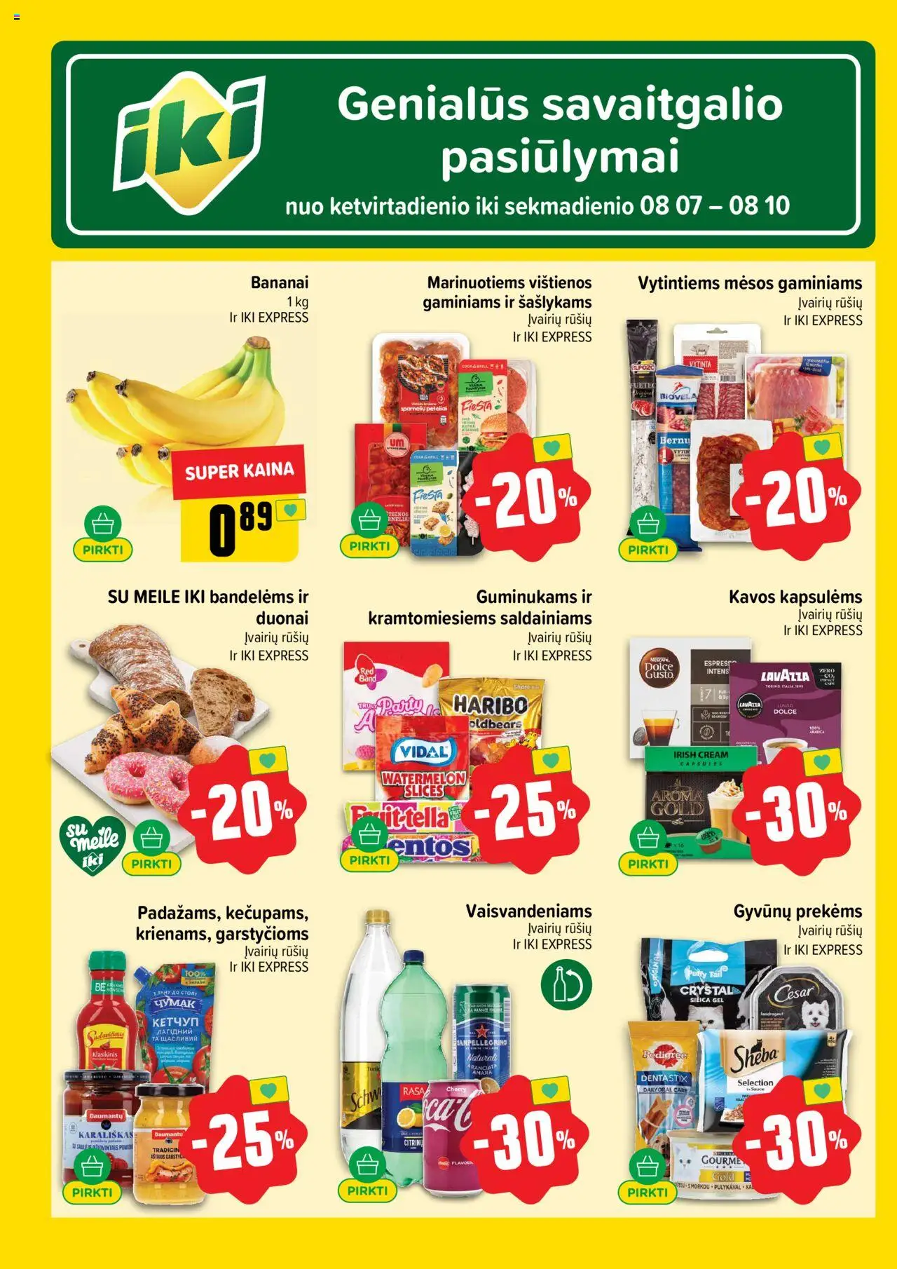 IKI - Leidinys│galioja nuo 04.08.2025 | Puslapis: 62 | Prekių: Vištienos, Bananai