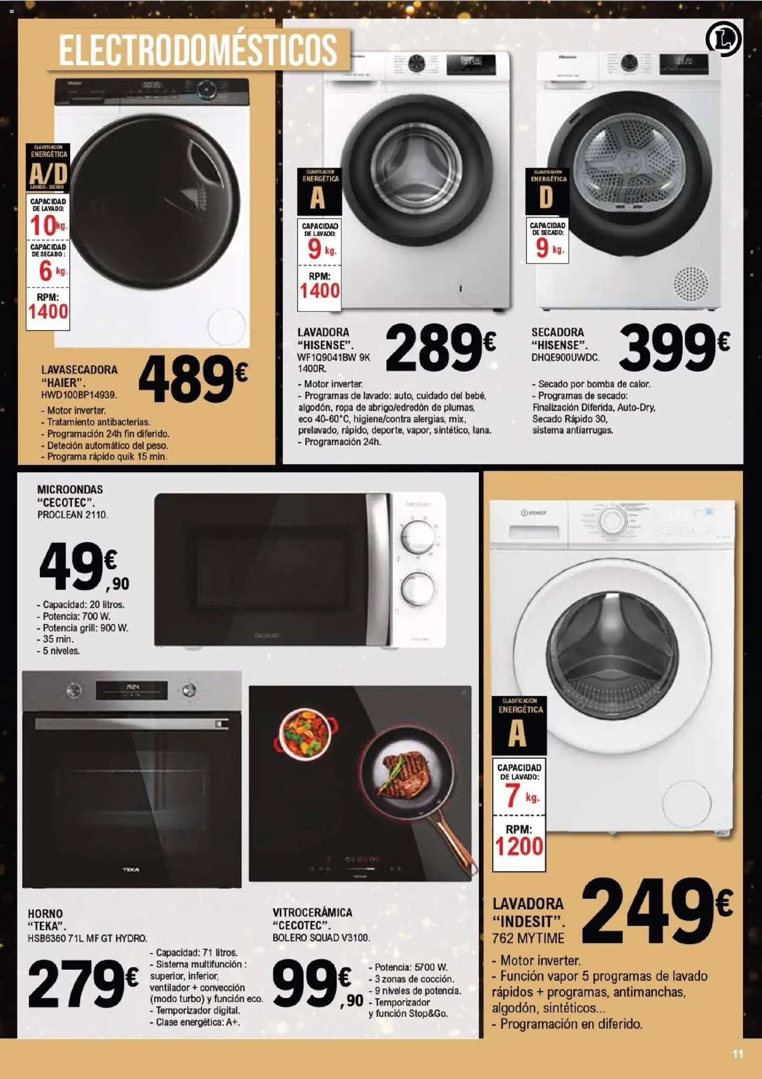 E.Leclerc - Black Friday │ válido desde el 19.11.2025 | Página: 11 | Productos: Ropa, Lavadora, Horno, Ventilador