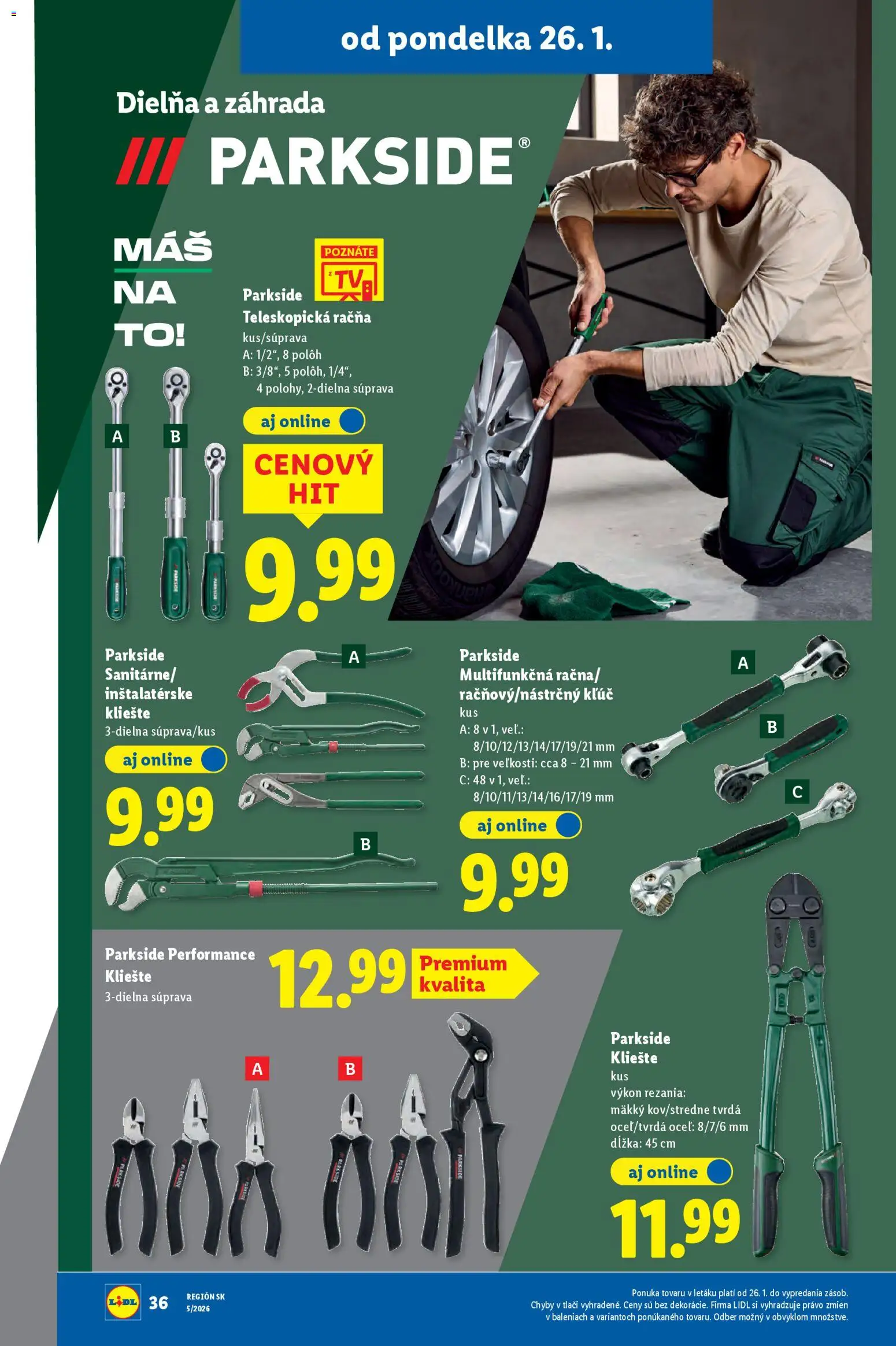Nové Lidl akcie – leták je platný od 26.01.2026 | Strana: 48 | Produkty: Parkside