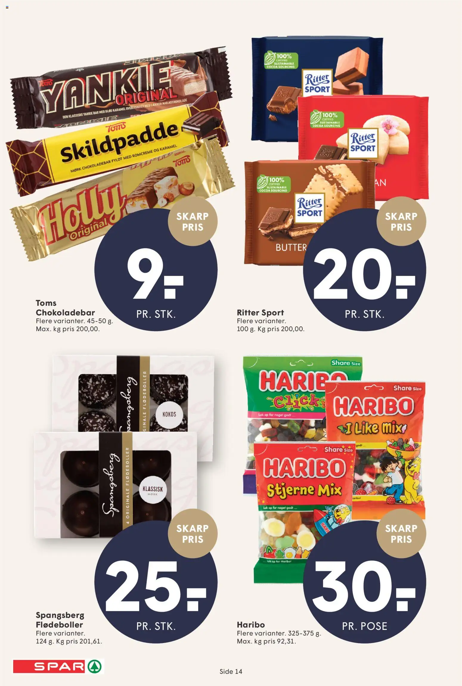 Spar tilbudsavis – gyldig fra 27.12.2025 | Side: 14 | Produkter: Flødeboller