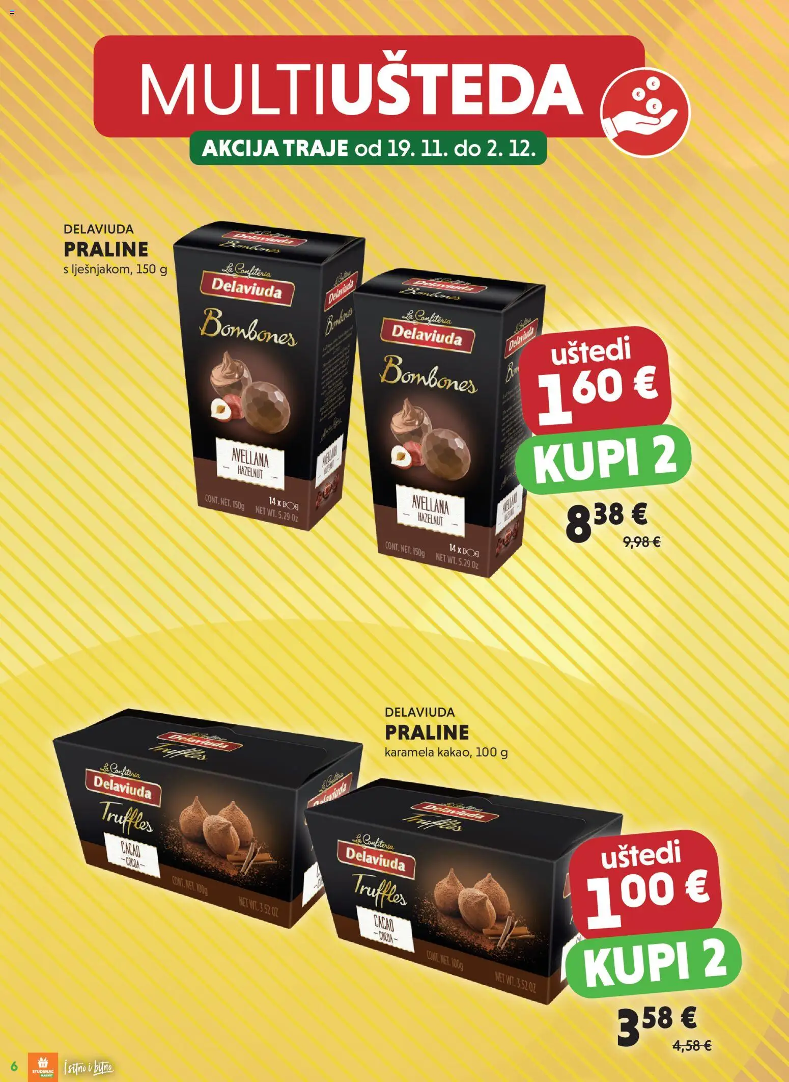 Studenac katalog | vrijedi od 19.11.2025 | Stranica: 6 | Proizvodi: Praline, Karamela