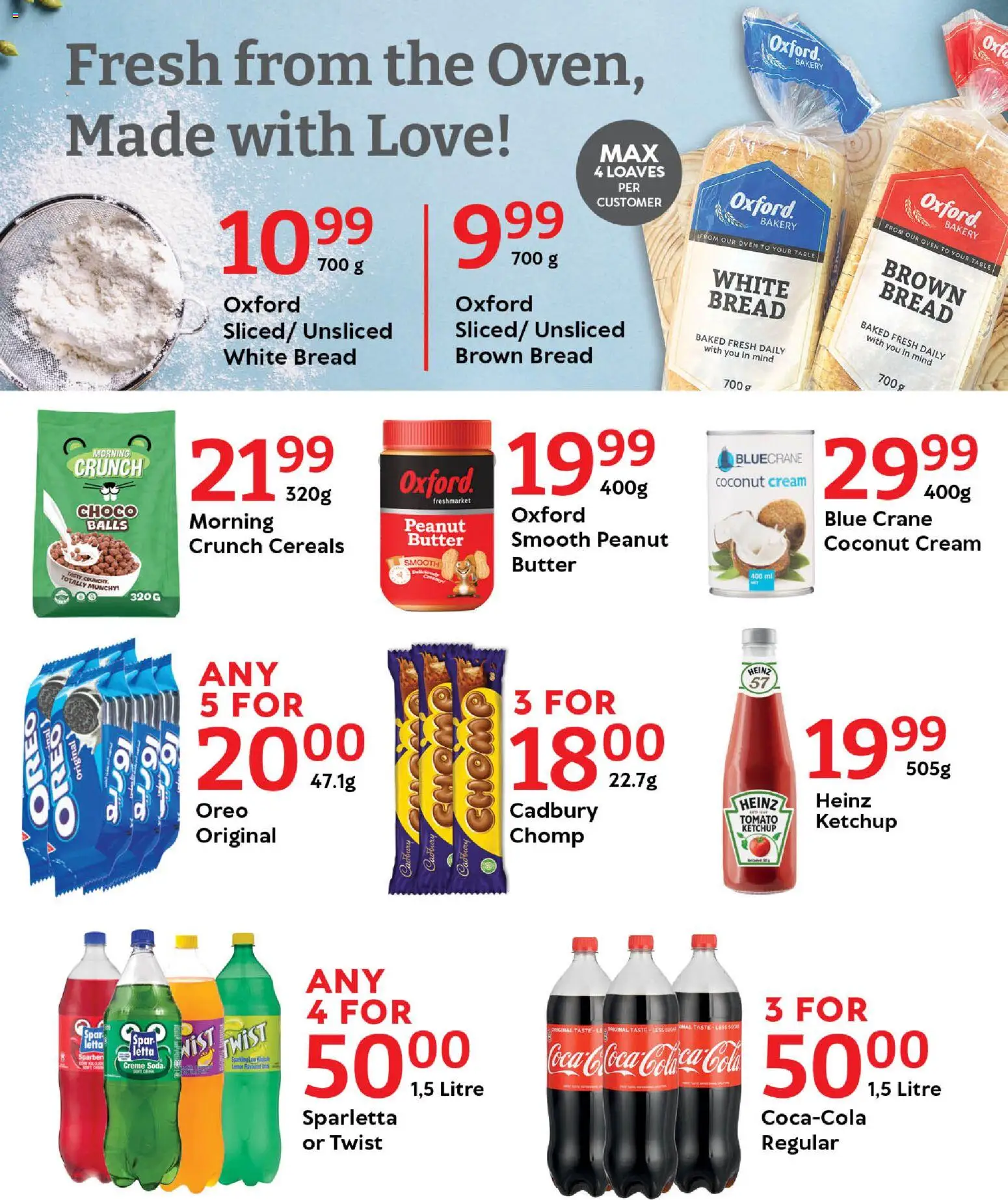 New Oxford Freshmarket catalogue – valid from 19.01.2026 | Page: 7 | Products: Oven, Table, Cereals, Cream