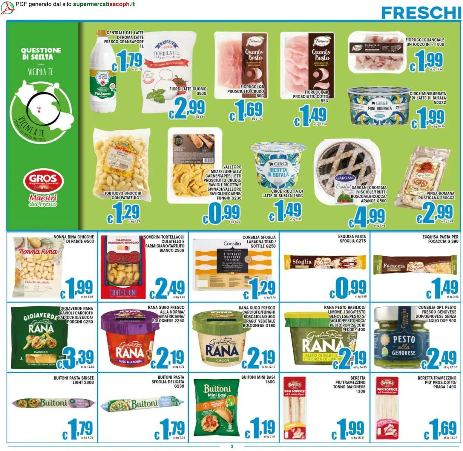 Volantino Sacoph del 25.02.2026 | Pagina: 3 | Prodotti: Carciofi, Ragú, Tortelloni, Tramezzino