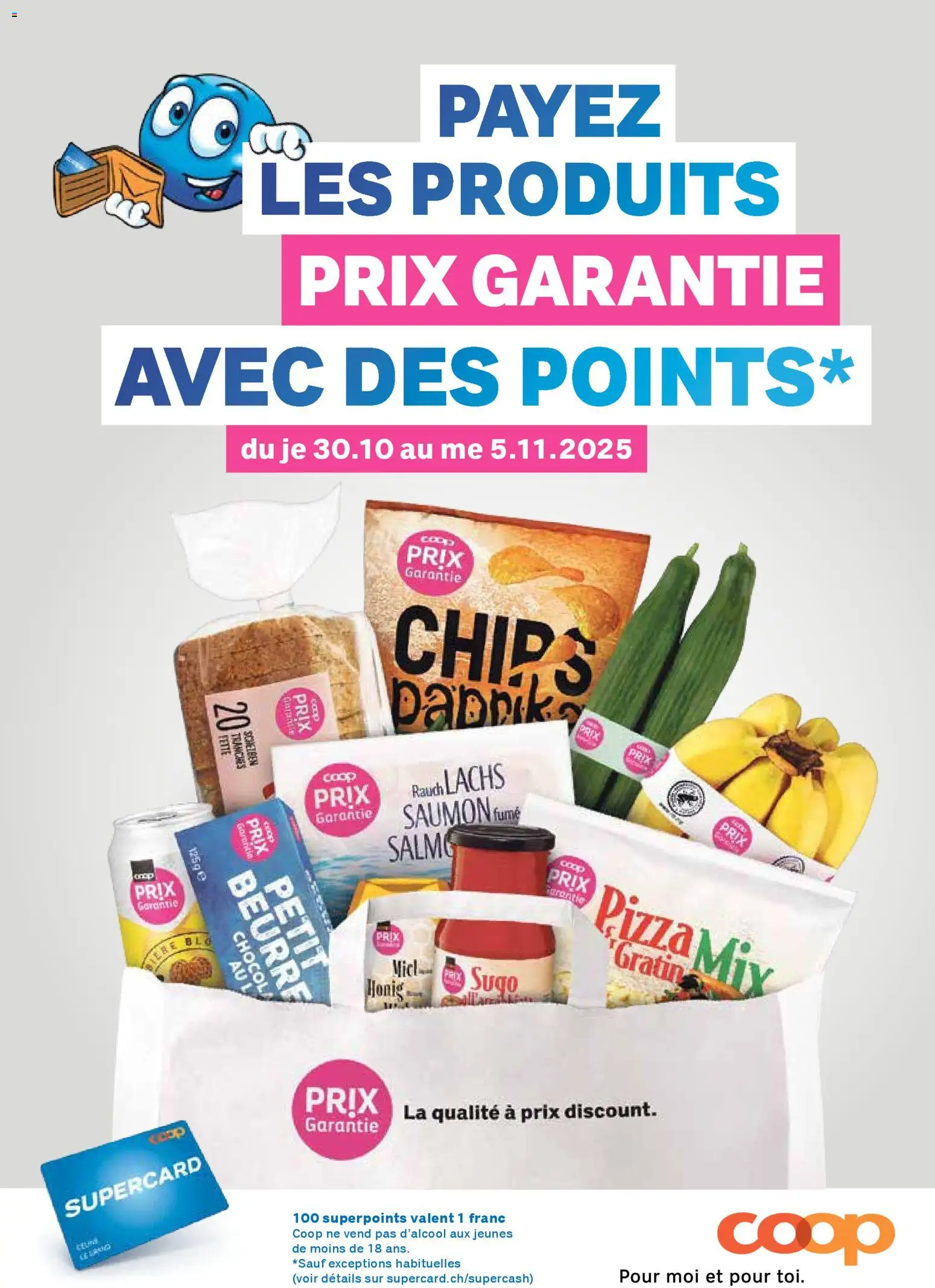 Coop - Les actions de la semaine – gültig ab 30.10.2025 | Seite: 17 | Produkte: Lachs, Pizza, Chips