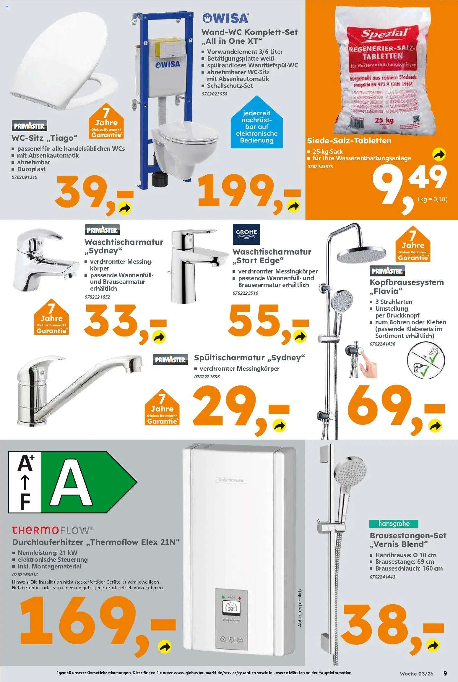 Globus Baumarkt Prospekt 	 – gültig ab 12.01.2026 | Seite: 9