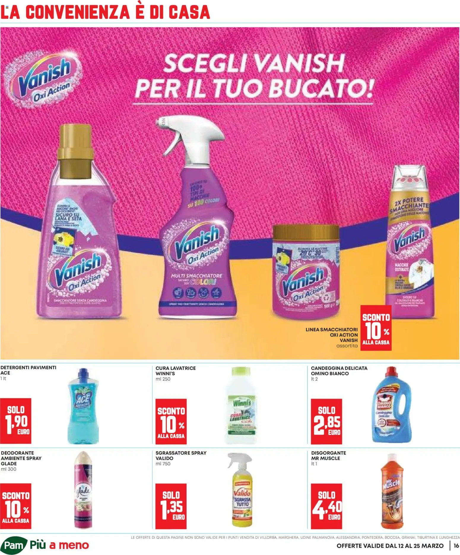 Volantino Panorama del 12.03.2026 | Pagina: 16 | Prodotti: Deodorante, Smacchiatore, Sgrassatore, Lavatrice