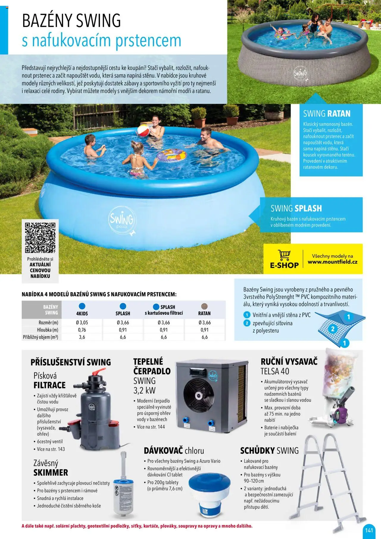 Mountfield katalog 2025 od 16.04.2025 | Strana: 141 | Produkty: Bazény, Tablet, Nafukovací bazény, Bazén