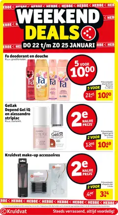 Kruidvat - Folder week 4 - Voorbeeld van een folder van Kruidvat, geldig van 19.01.2026 | Pagina: 7 | Producten: Deodorant, Kan, Douche, Gel
