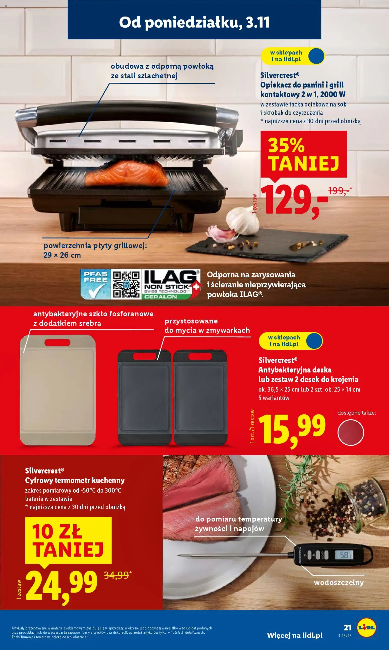 Lidl Katalog od 03.11.2025 | Strona: 25 | Produkty: Termometr, Baterie, Opiekacz, Plyty