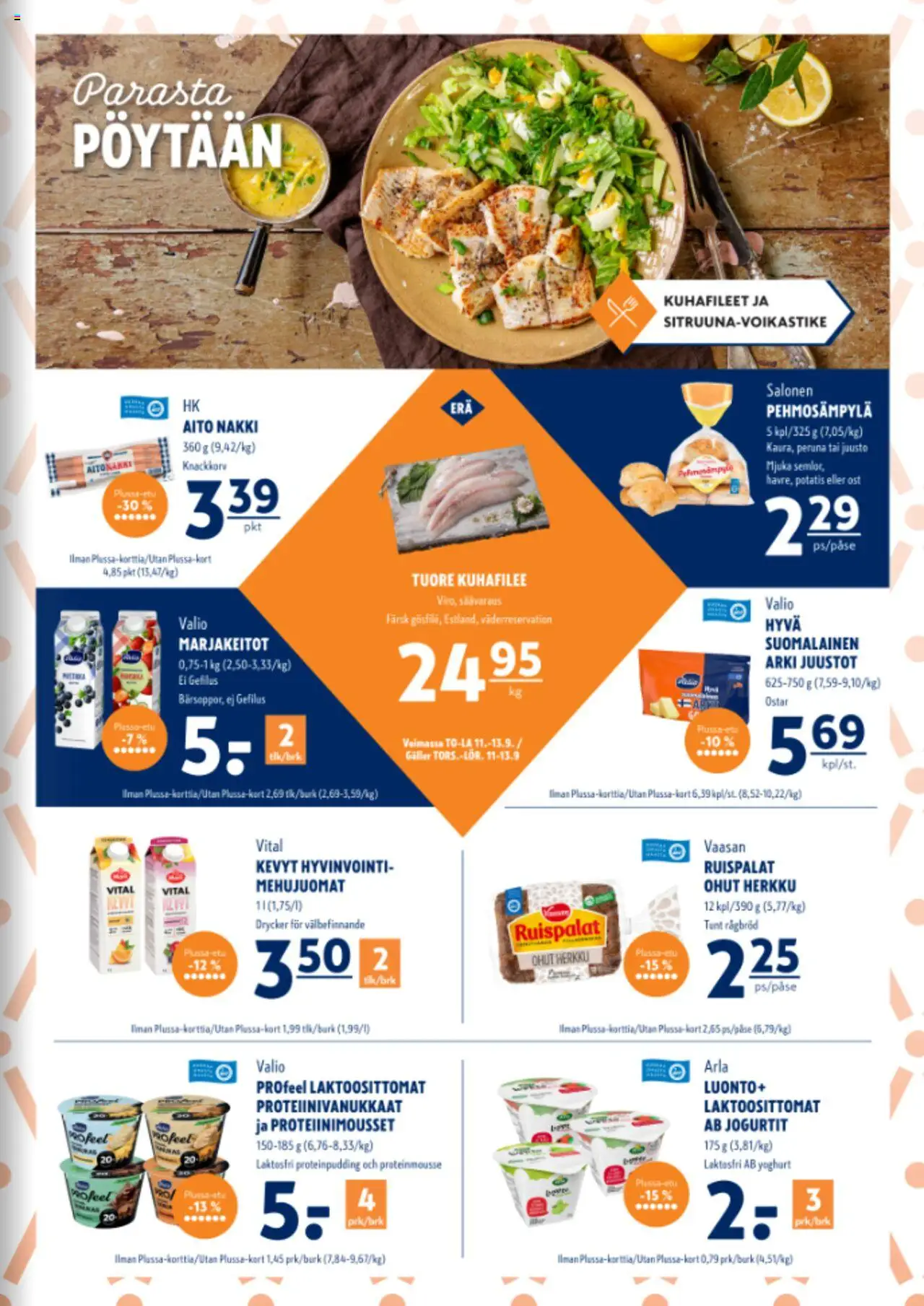 K-Supermarket tarjoukset – voimassa 11.09.2025 alkaen | Sivu: 3 | Tuotteet: Juusto, Peruna
