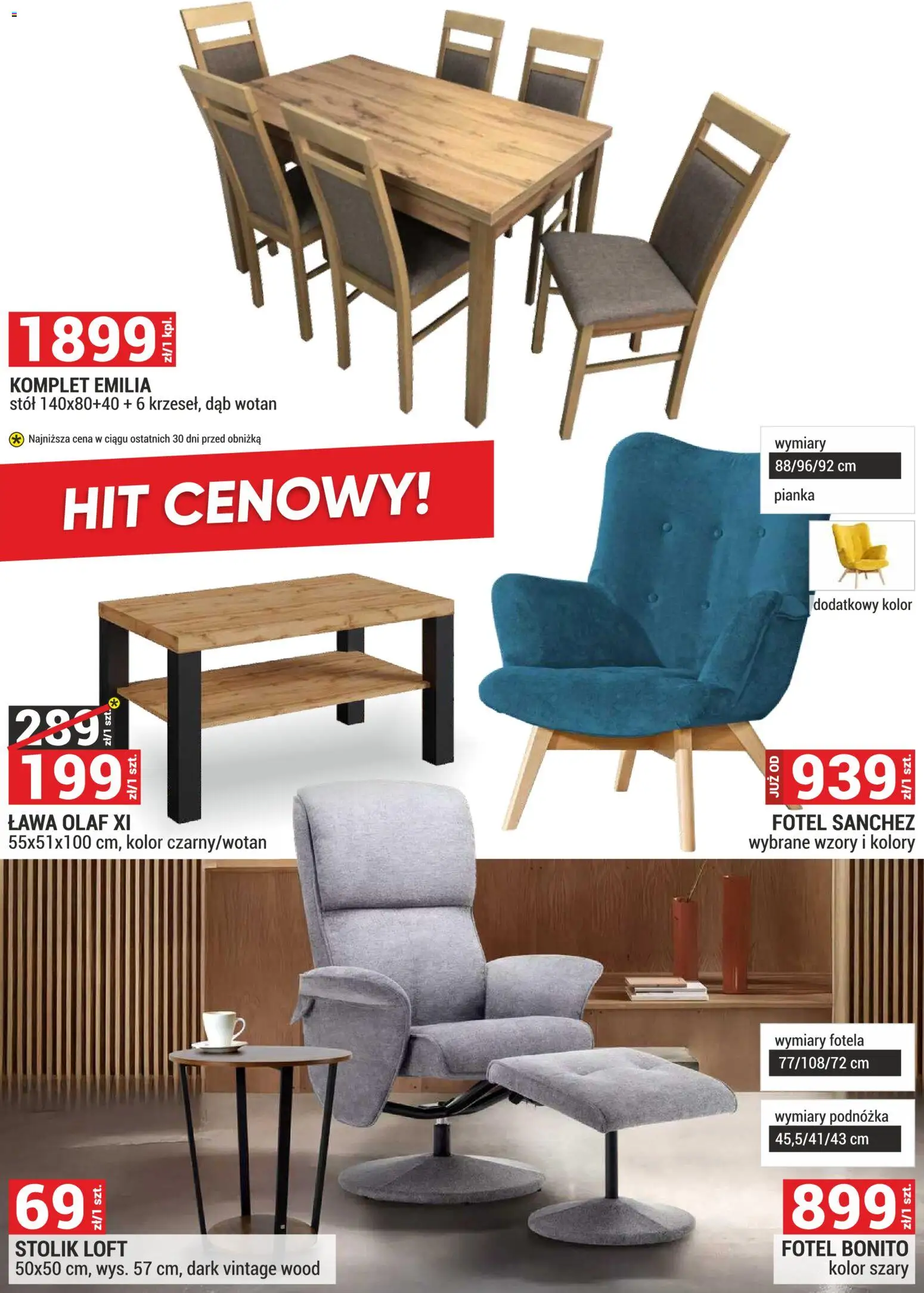 Merkury Market Gazetka - Meble, Wypoczynki, Materace od 01.03.2026 | Strona: 20 | Produkty: Fotel, Stół