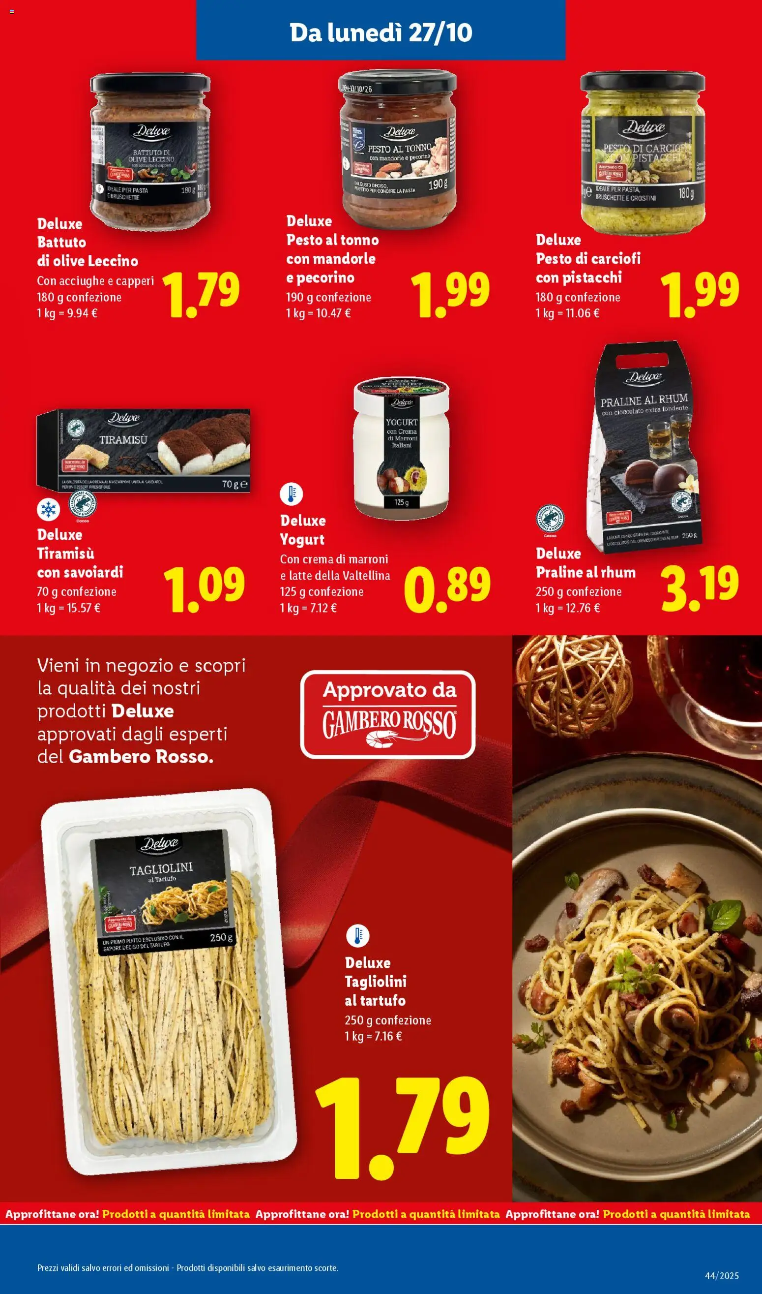 Volantino Lidl del 27.10.2025 | Pagina: 7 | Prodotti: Crema, Yogurt, Mandorle, Tonno