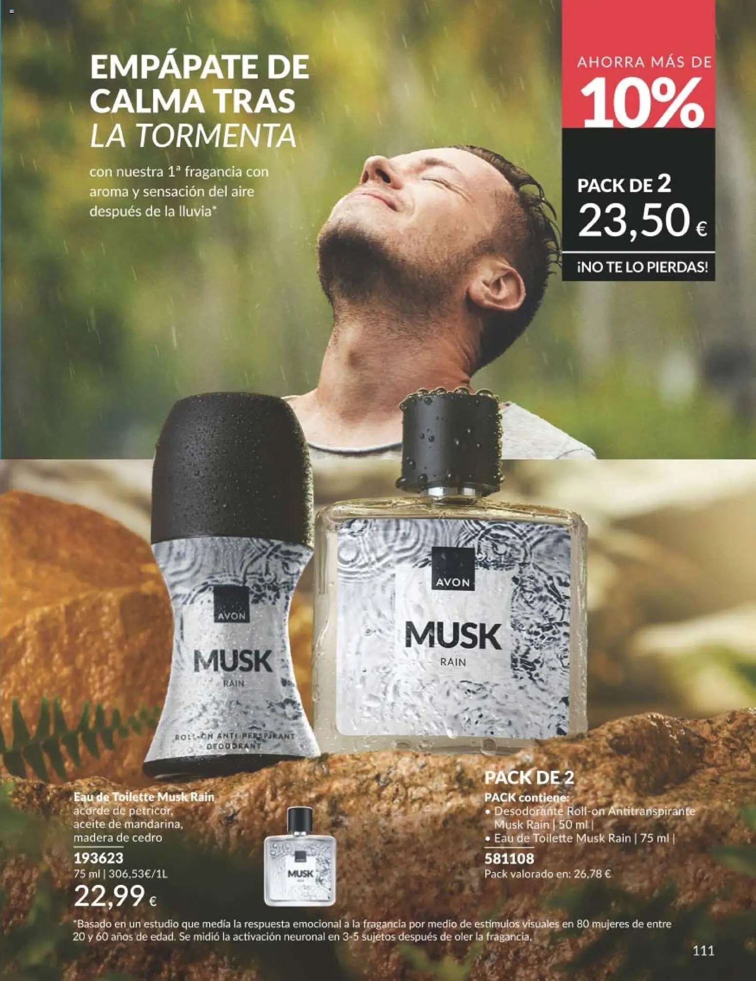 Catálogo AVON campaña 1 │ válido desde el 01.01.2026 | Página: 111 | Productos: Fragancia, Desodorante, Antitranspirante, Té