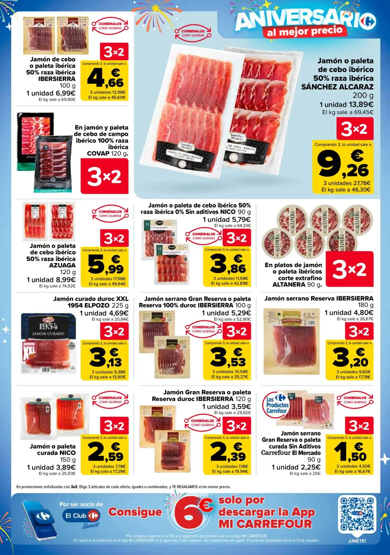 Carrefour folleto │ válido desde el 25.09.2025 | Página: 13 | Productos: Jamón serrano, Jamón, Té