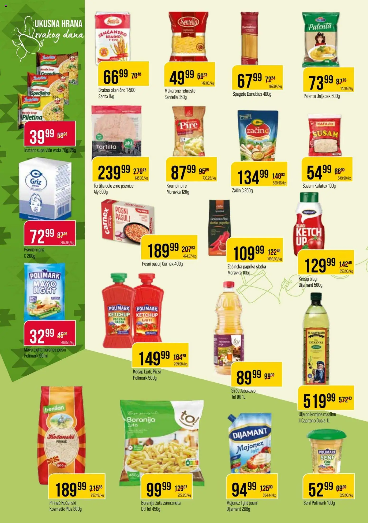 Metalac Proleter katalog - važi od 11.03.2026 | Strana: 6 | Proizvode: Boranija, Kečap, Masline, Pšenični griz