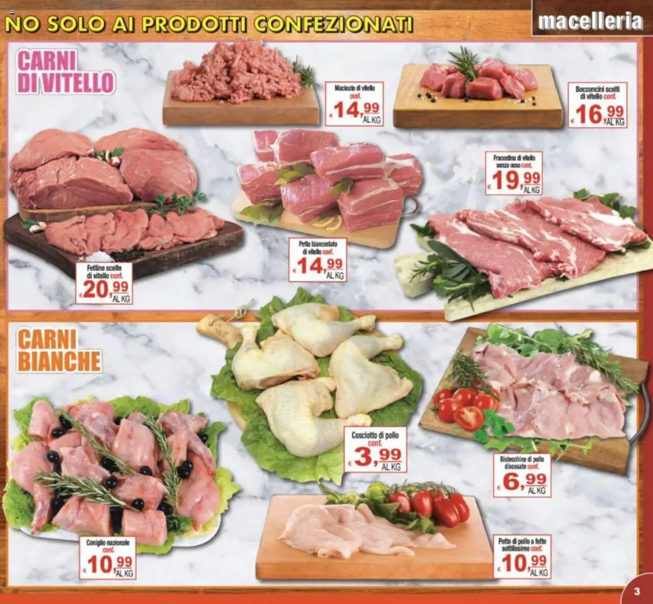 Volantino CTS del 17.09.2025 | Pagina: 3 | Prodotti: Petto di Pollo, Pollo, Vitello, Macinato