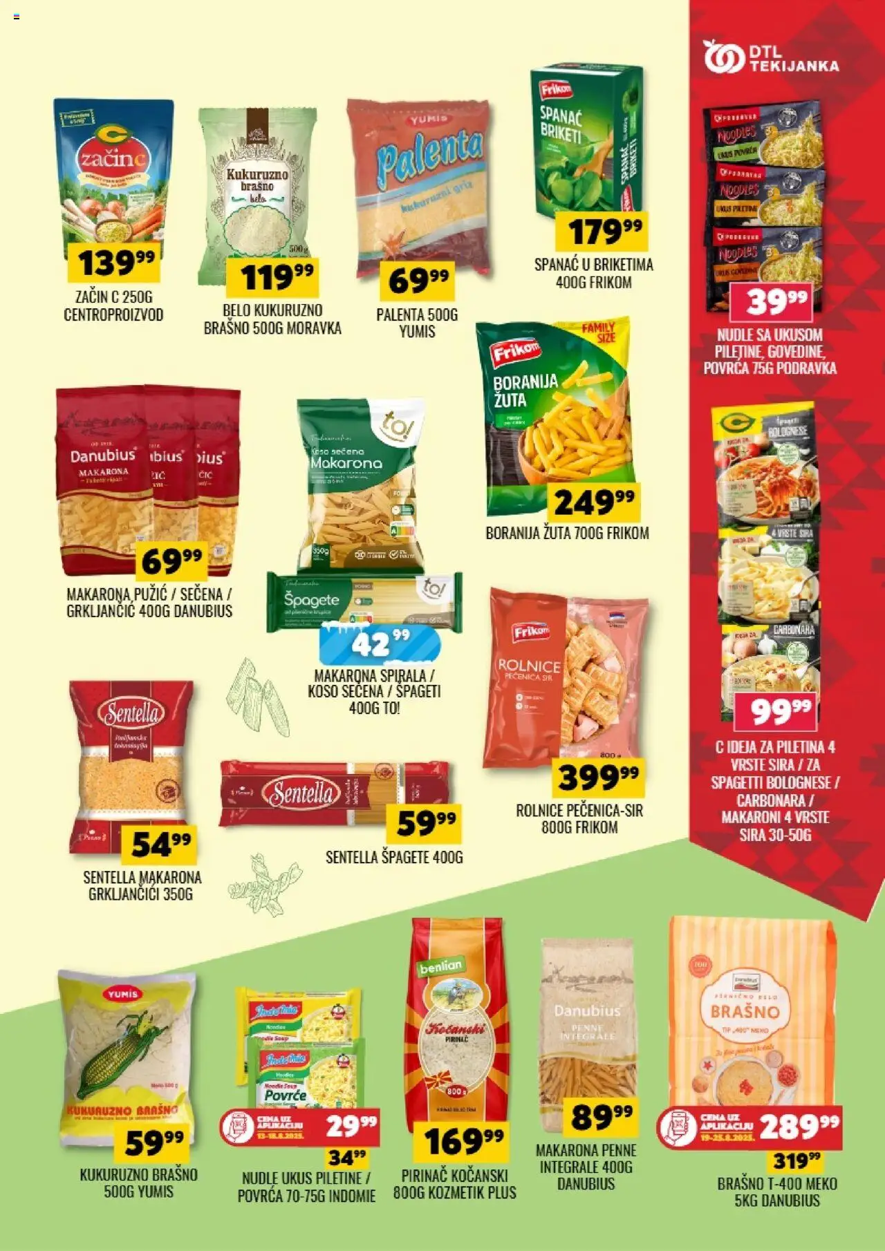 Tekijanka katalog - važi od 13.08.2025 | Strana: 7 | Proizvode: Boranija, Palenta, Podravka, Pečenica