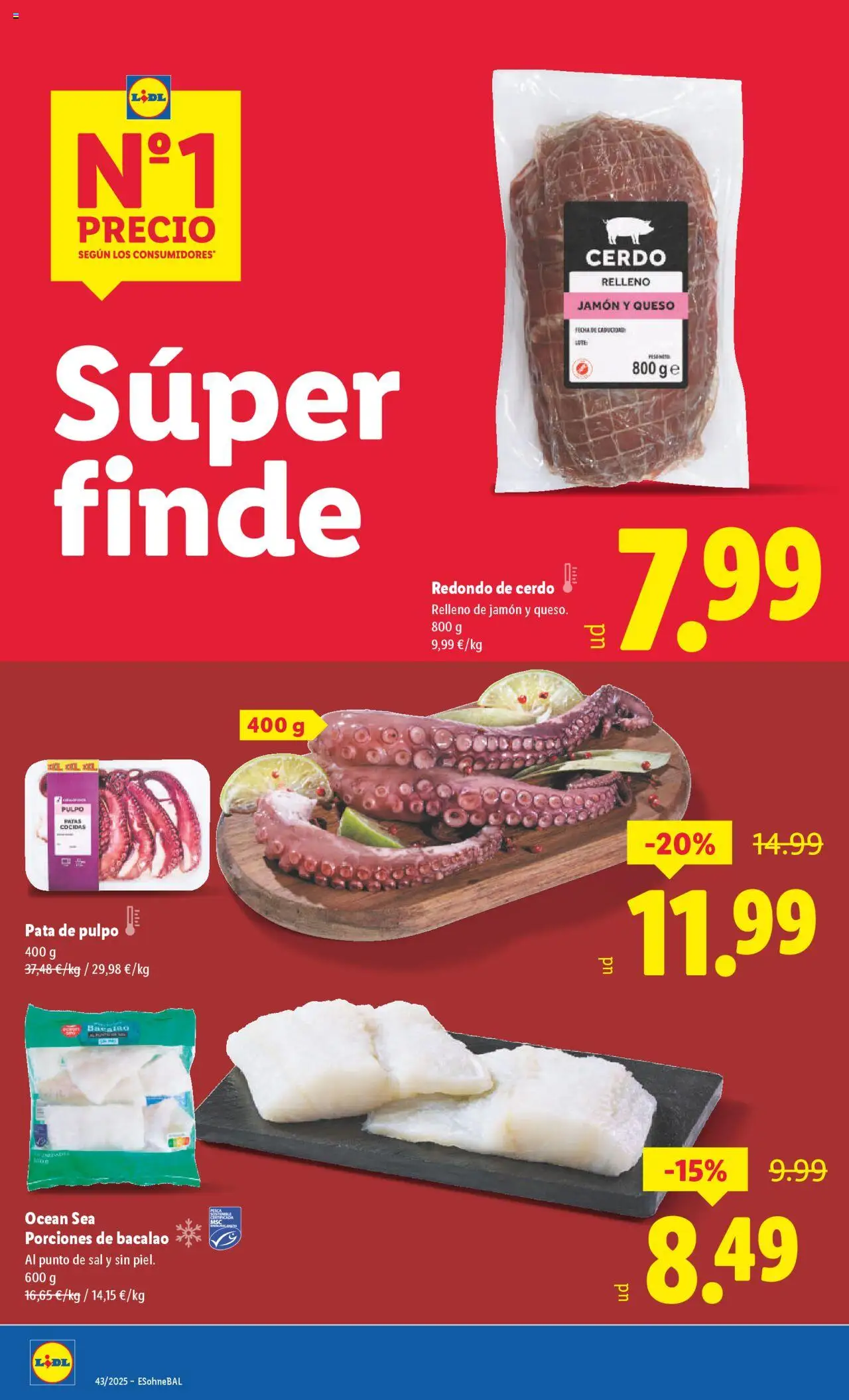 Lidl folleto │ válido desde el 20.10.2025 | Página: 26 | Productos: Queso, Jamón, Cerdo