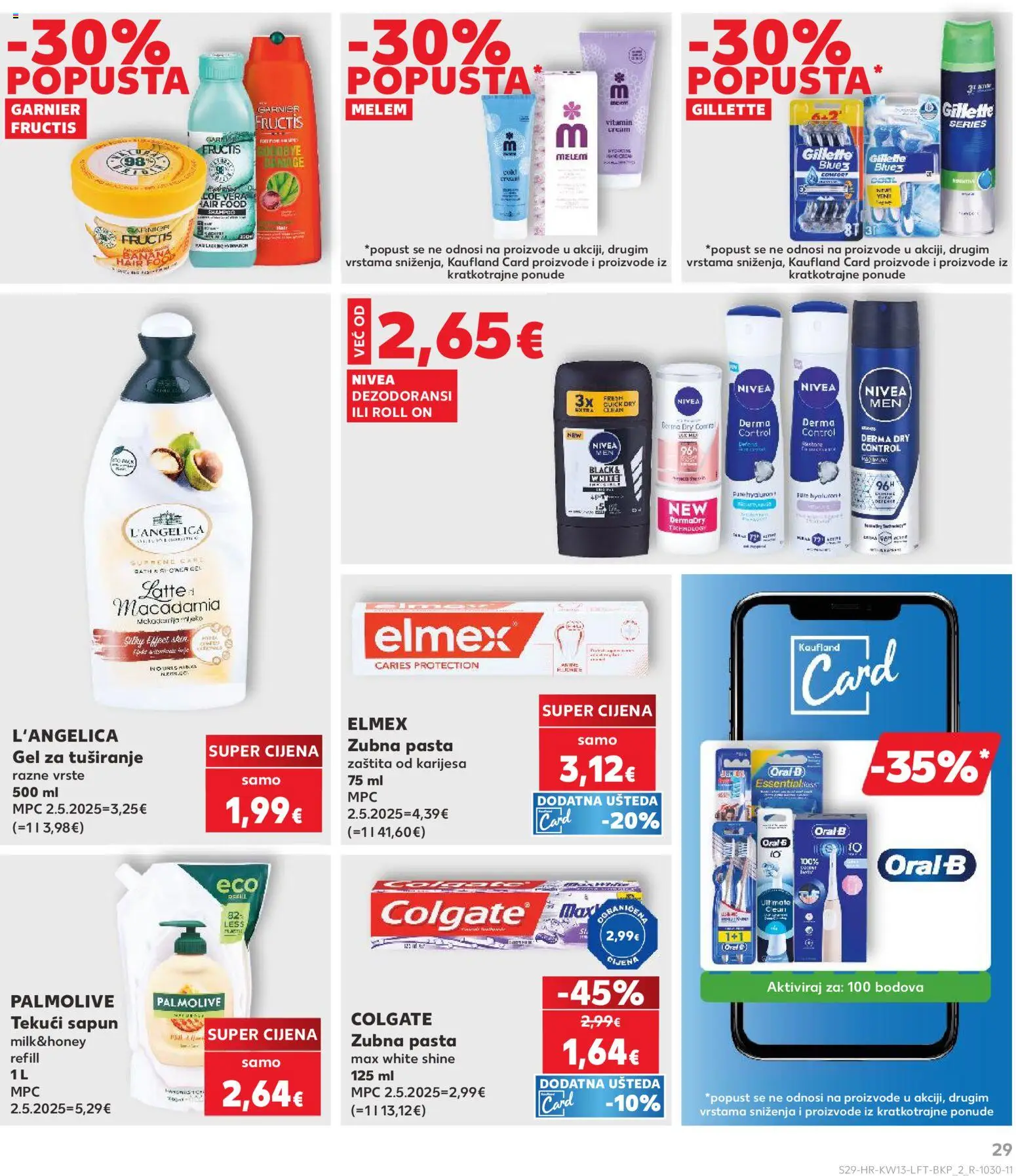 Kaufland katalog | vrijedi od 25.03.2026 | Stranica: 29 | Proizvodi: Roll on, Sapun, Pasta, L'Angelica