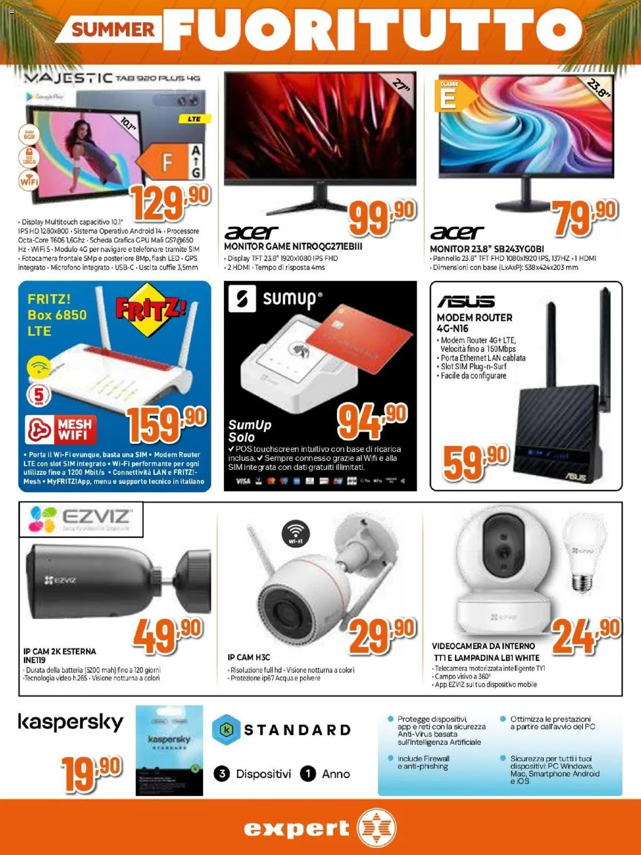 Volantino Expert del 31.07.2025 | Pagina: 22 | Prodotti: Acqua, Video, Videocamera, Batteria