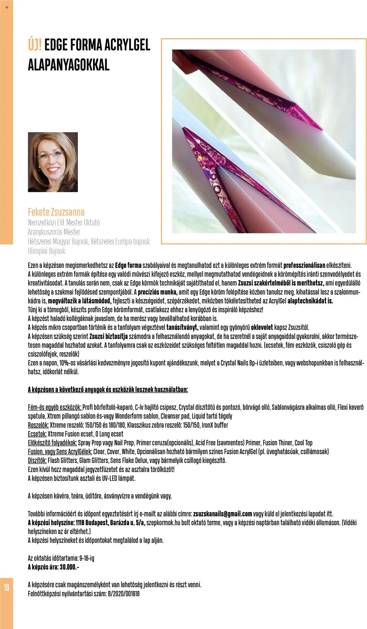Crystal Nails akciós ujság - amely érvényes a következő dátumtól: 01.06.2025 | Oldal: 18 | Termékek: Keverő, Ecset