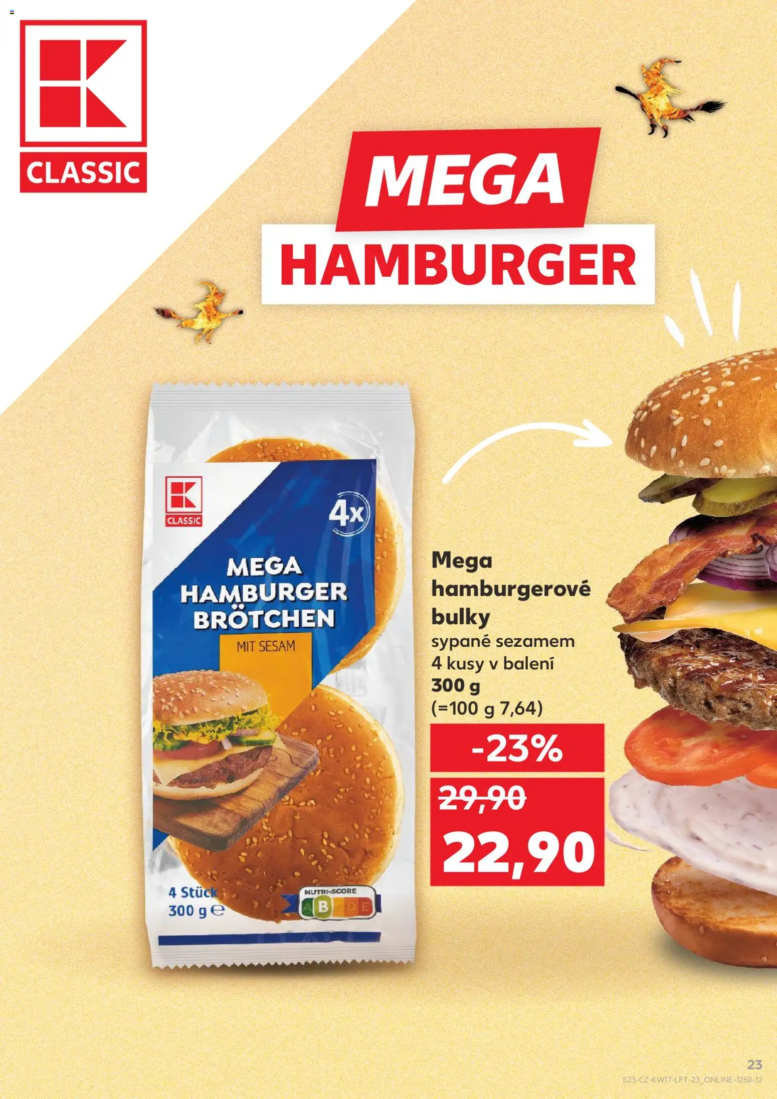 Kaufland leták - Chomutov od 22.04.2026 | Strana: 23 | Produkty: Hamburger